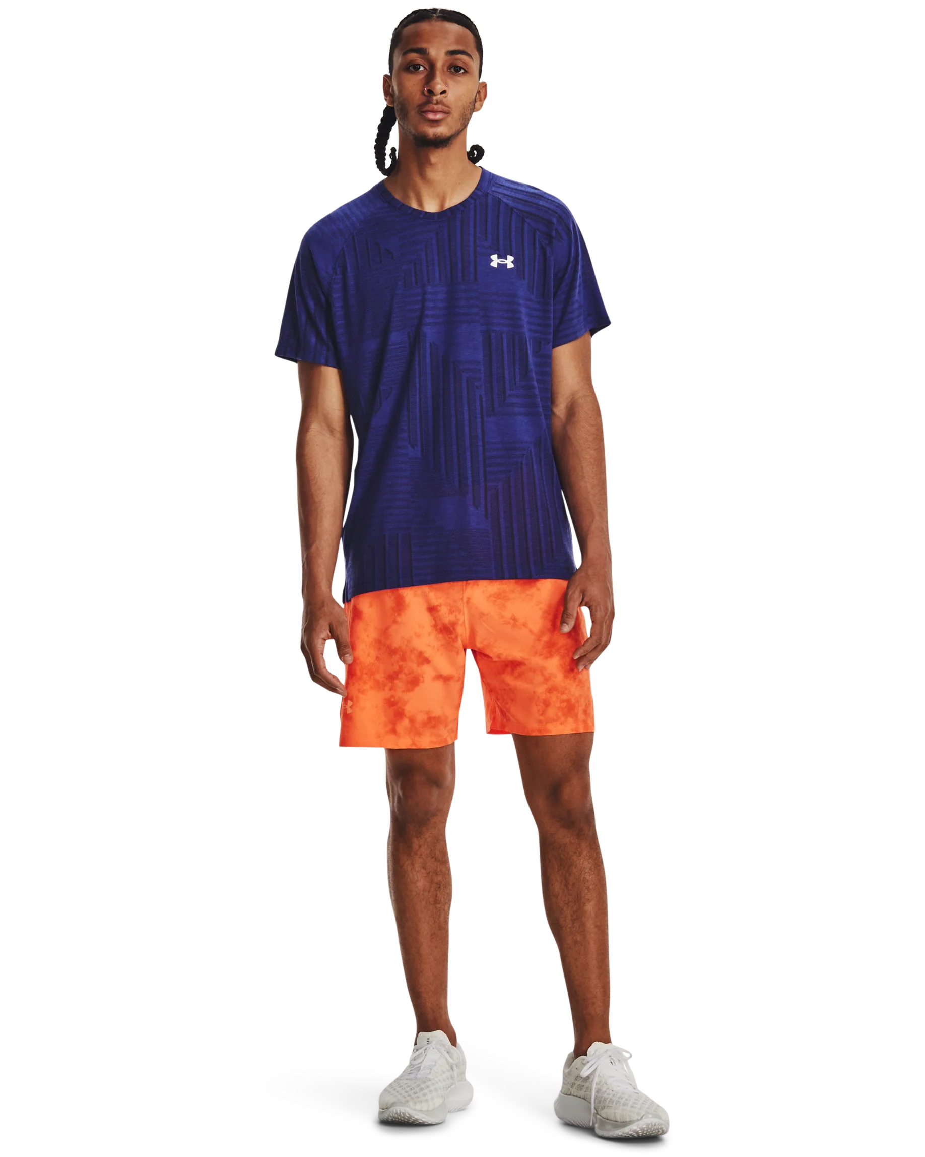 Men's UA Streaker Deco Diamond Short Sleeve - Image 3