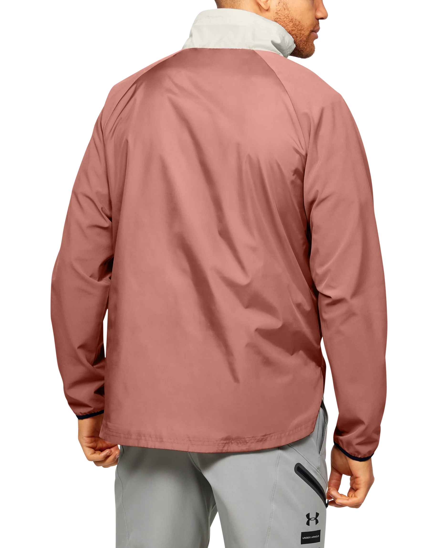 Men's UA Stretch Woven ½ Zip Jacket - Image 2