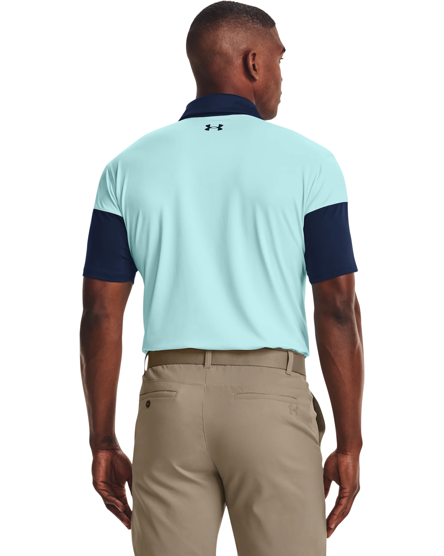 Men's UA Tee 2 Green Blocked Polo - Image 2