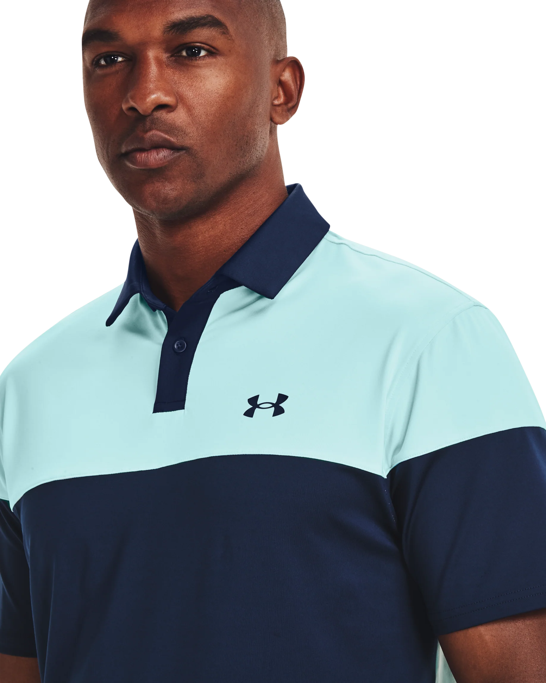 Men's UA Tee 2 Green Blocked Polo - Image 5