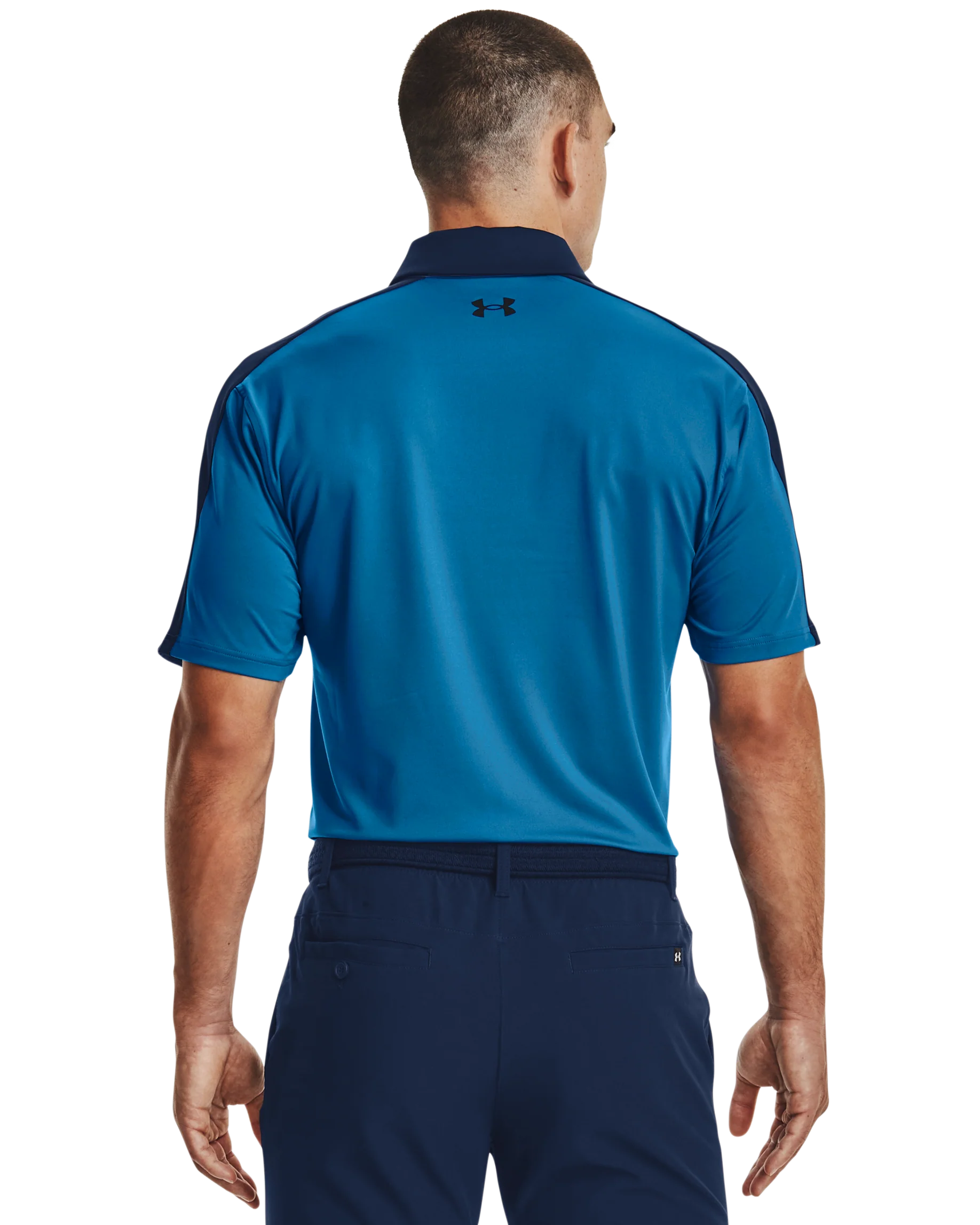 Men's UA Tee 2 Green Blocked Polo - Image 2