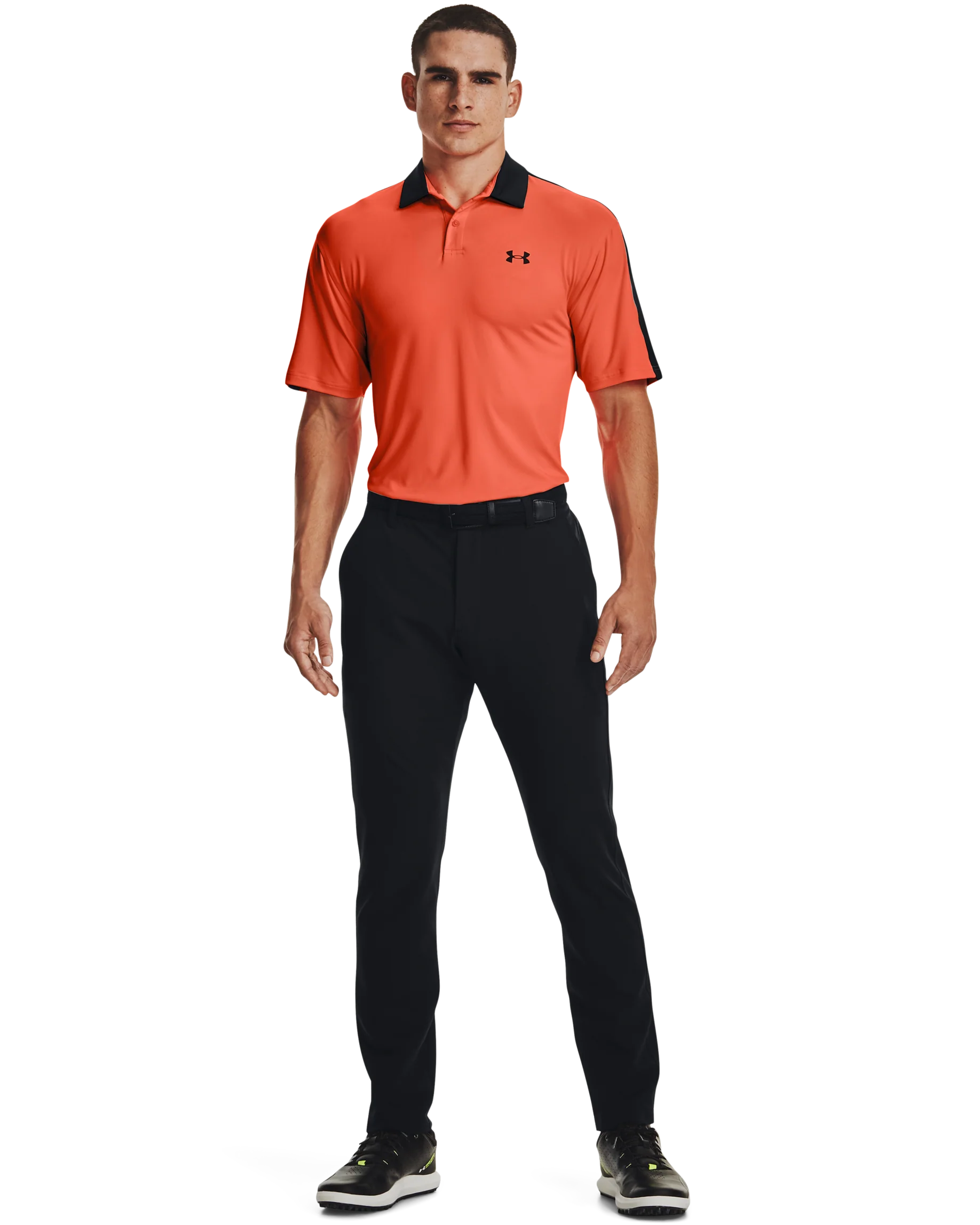 Men's UA Tee 2 Green Blocked Polo - Image 3