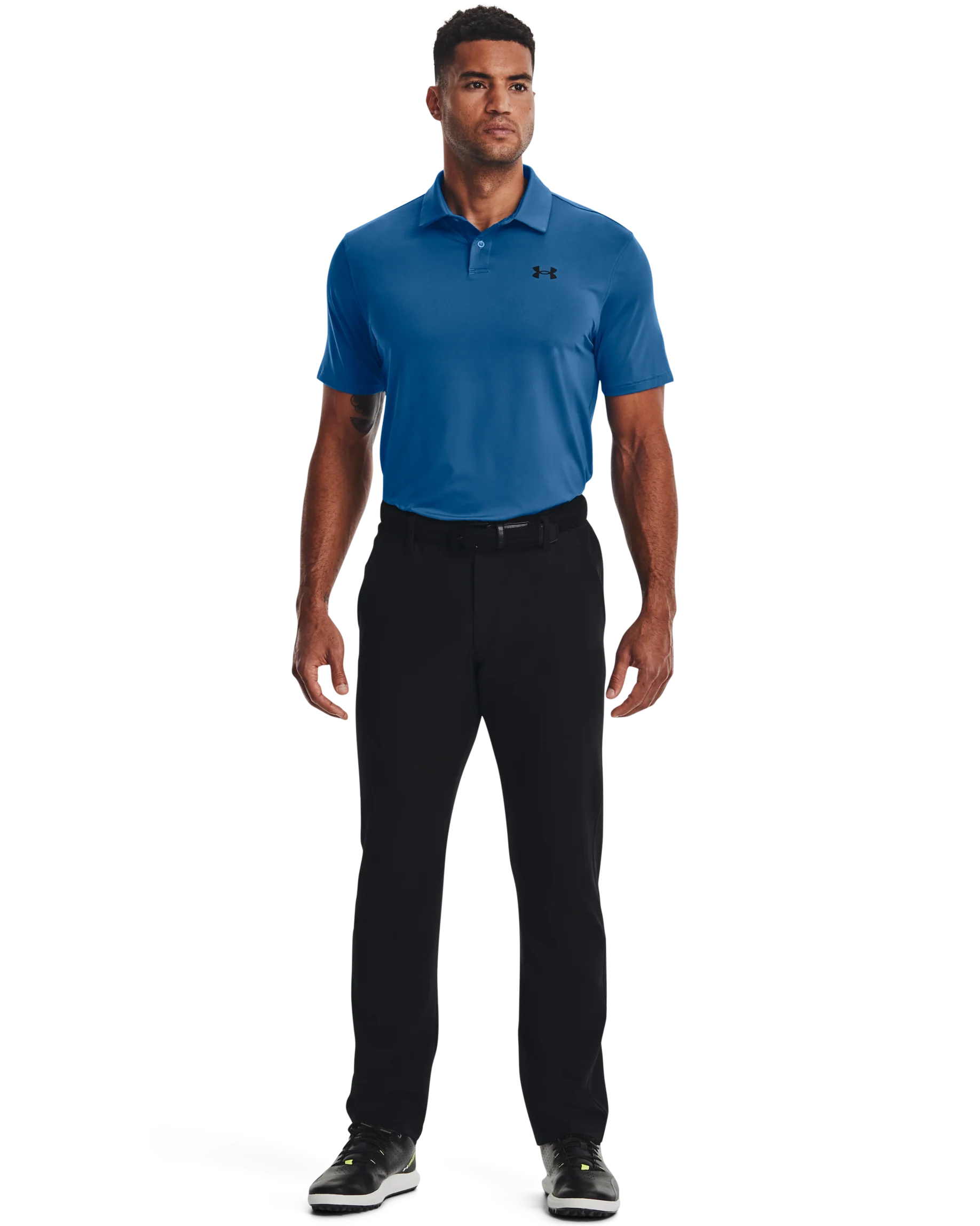 Men's UA Tee 2 Green Polo - Image 4