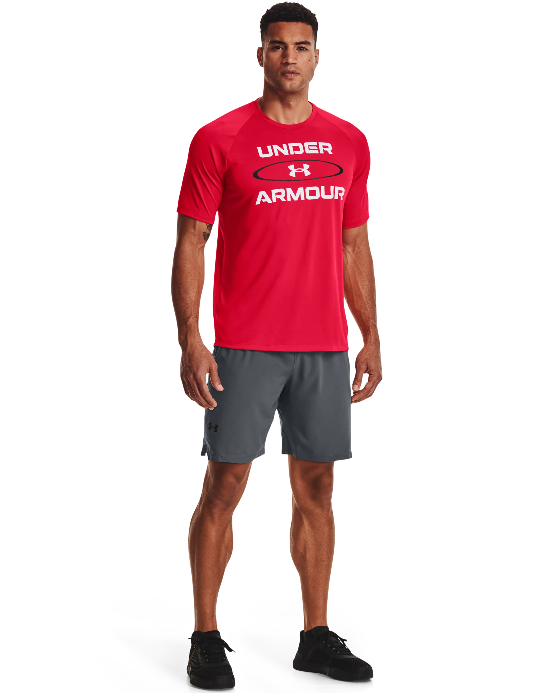 Men's UA Tech™ 2.0 Wordmark Graphic Short Sleeve - Image 3