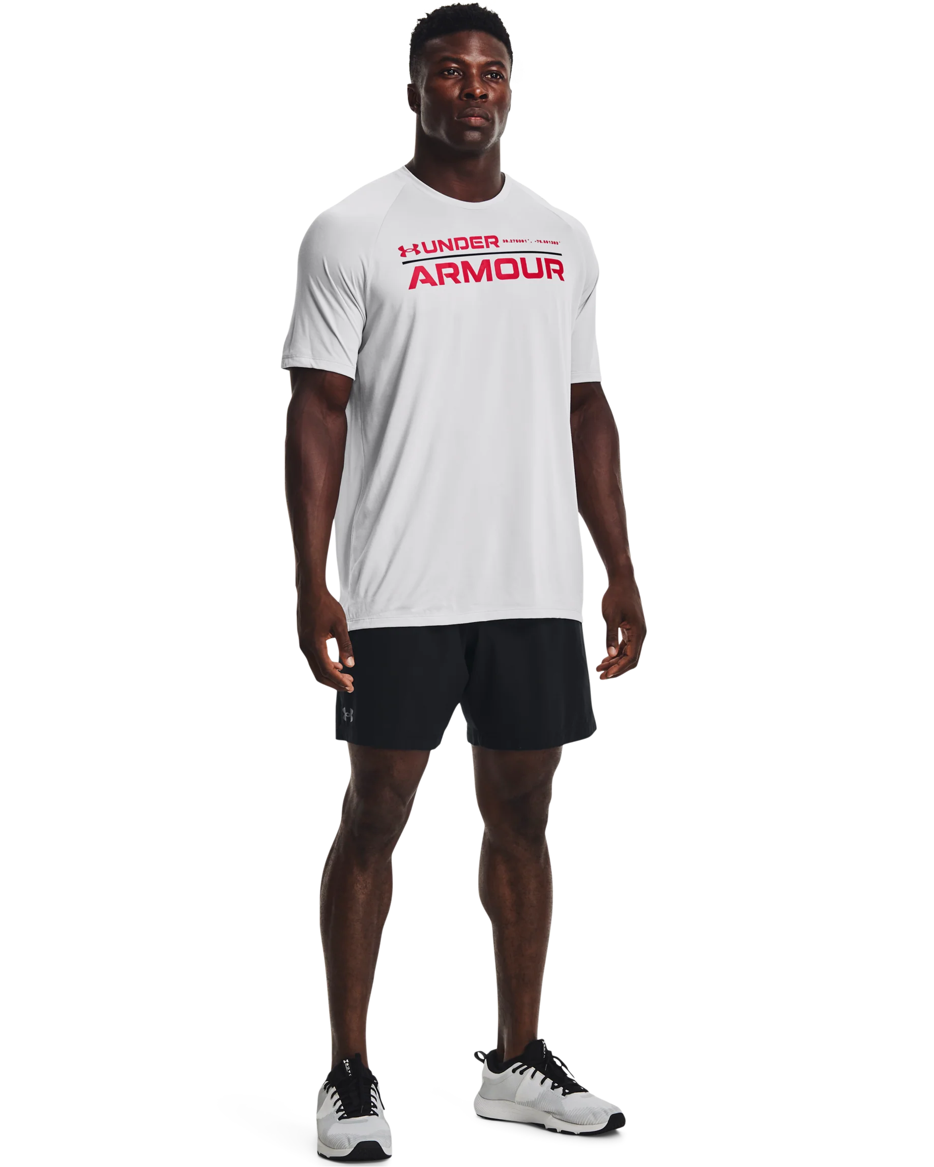 Men's UA Tech™ 2.0 Wordmark Short Sleeve - Image 3
