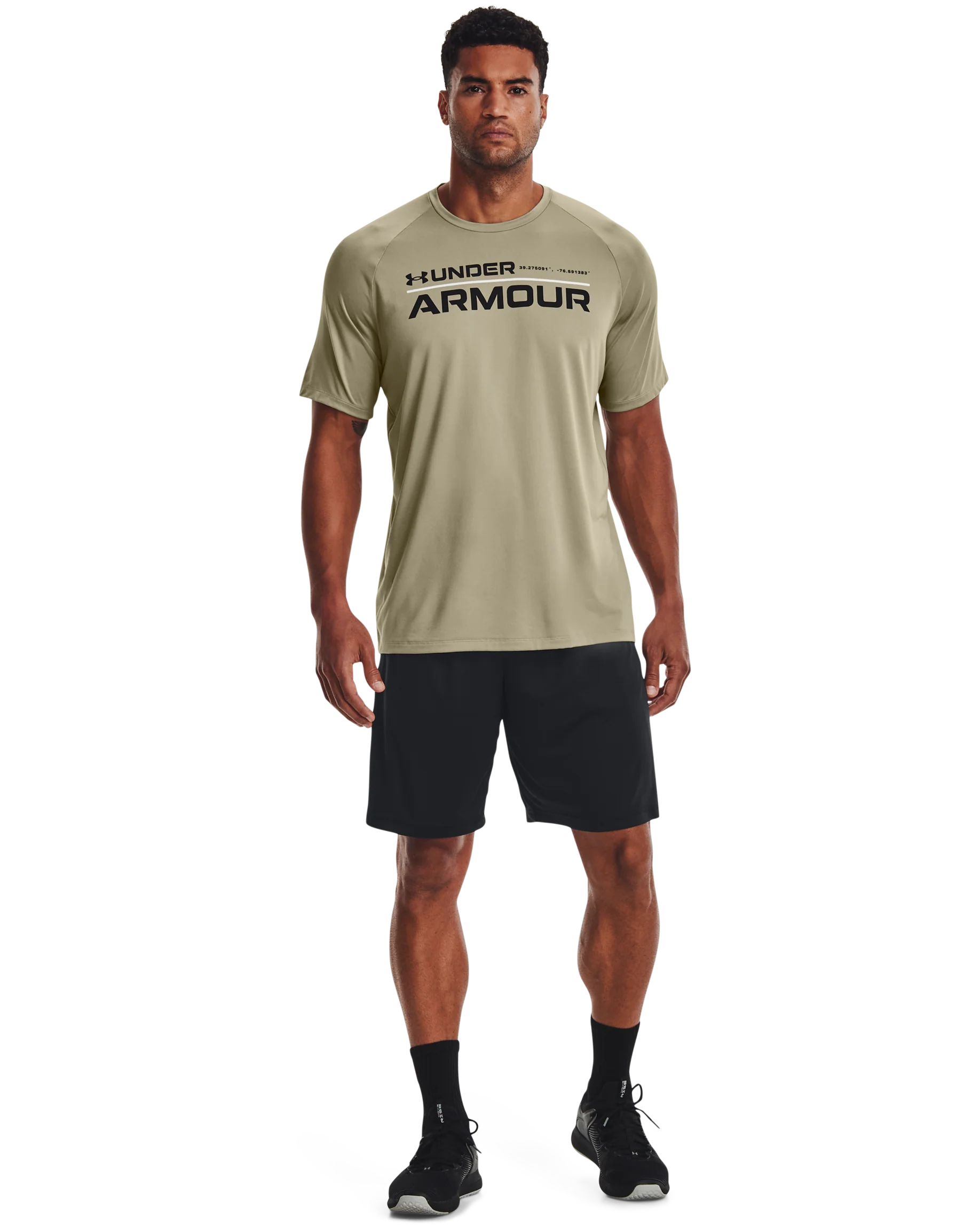 Men's UA Tech™ 2.0 Wordmark Short Sleeve - Image 3