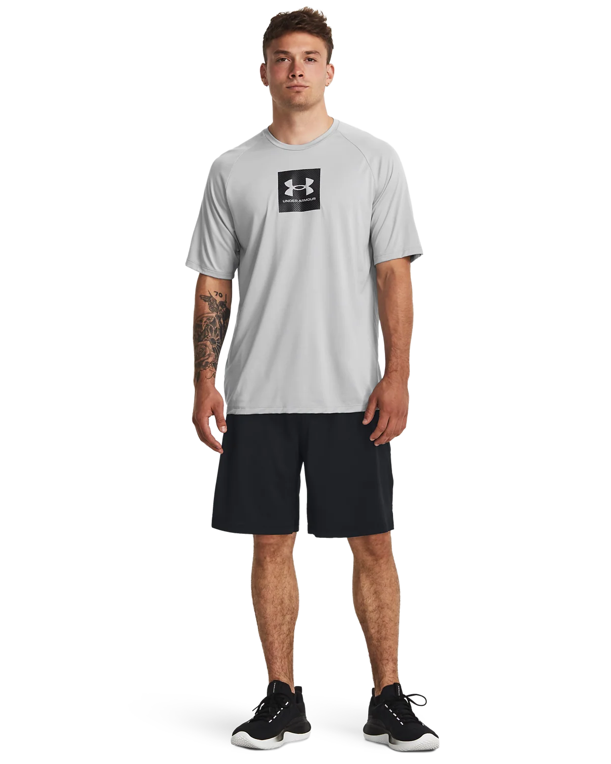 Men's UA Tech™ Print Fill Short Sleeve - Image 3