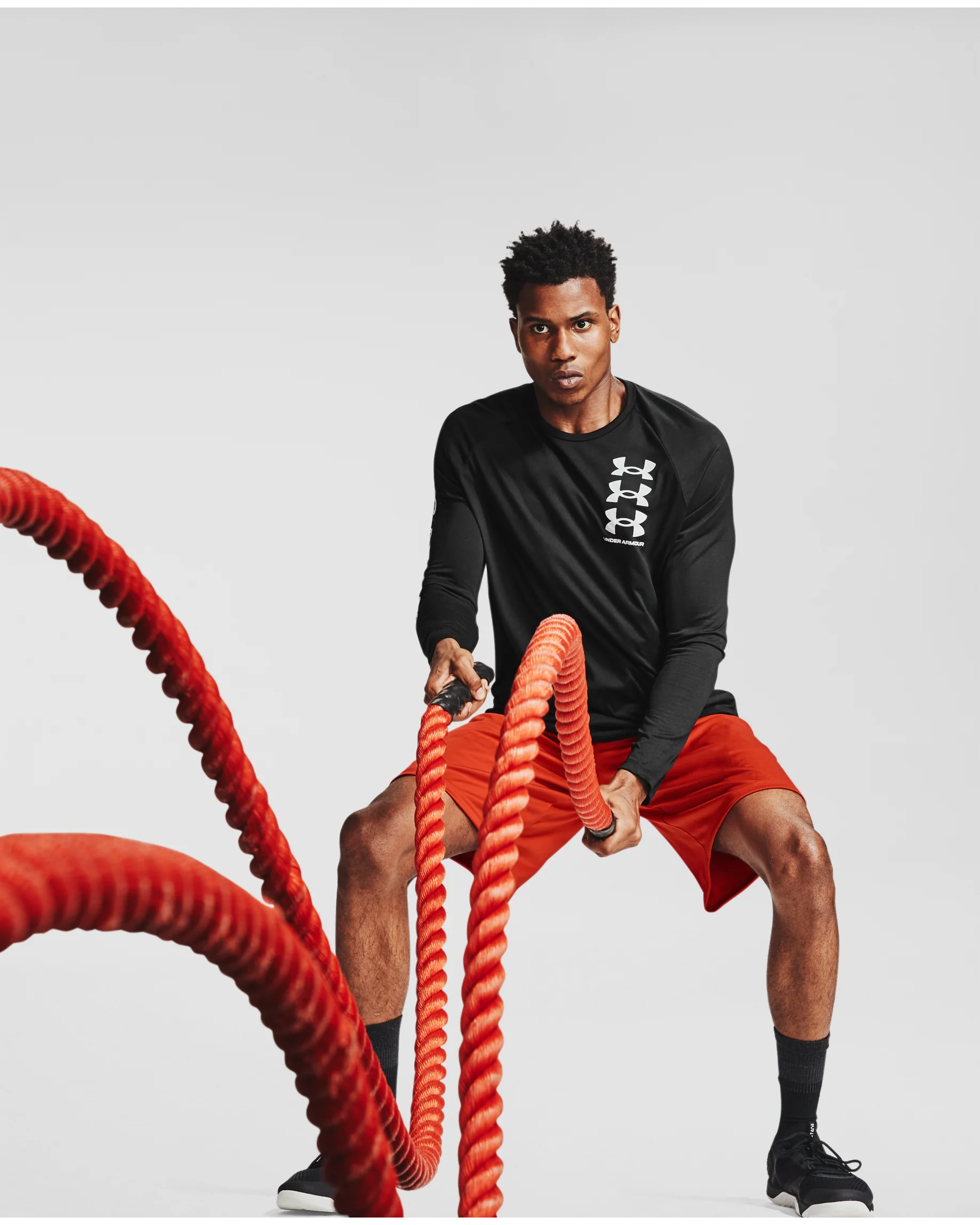 Men's UA Tech™ Triple Logo Long Sleeve - Image 3
