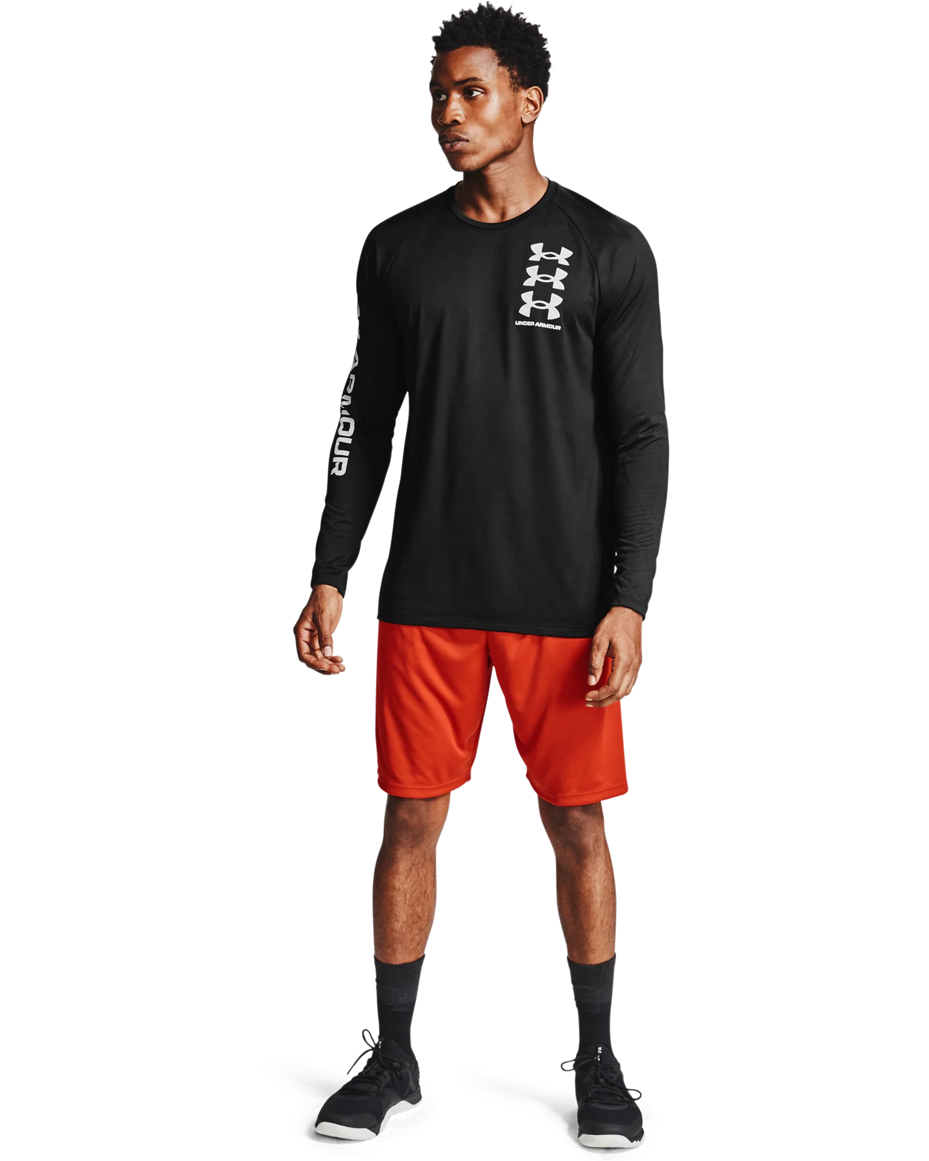 Men's UA Tech™ Triple Logo Long Sleeve - Image 4