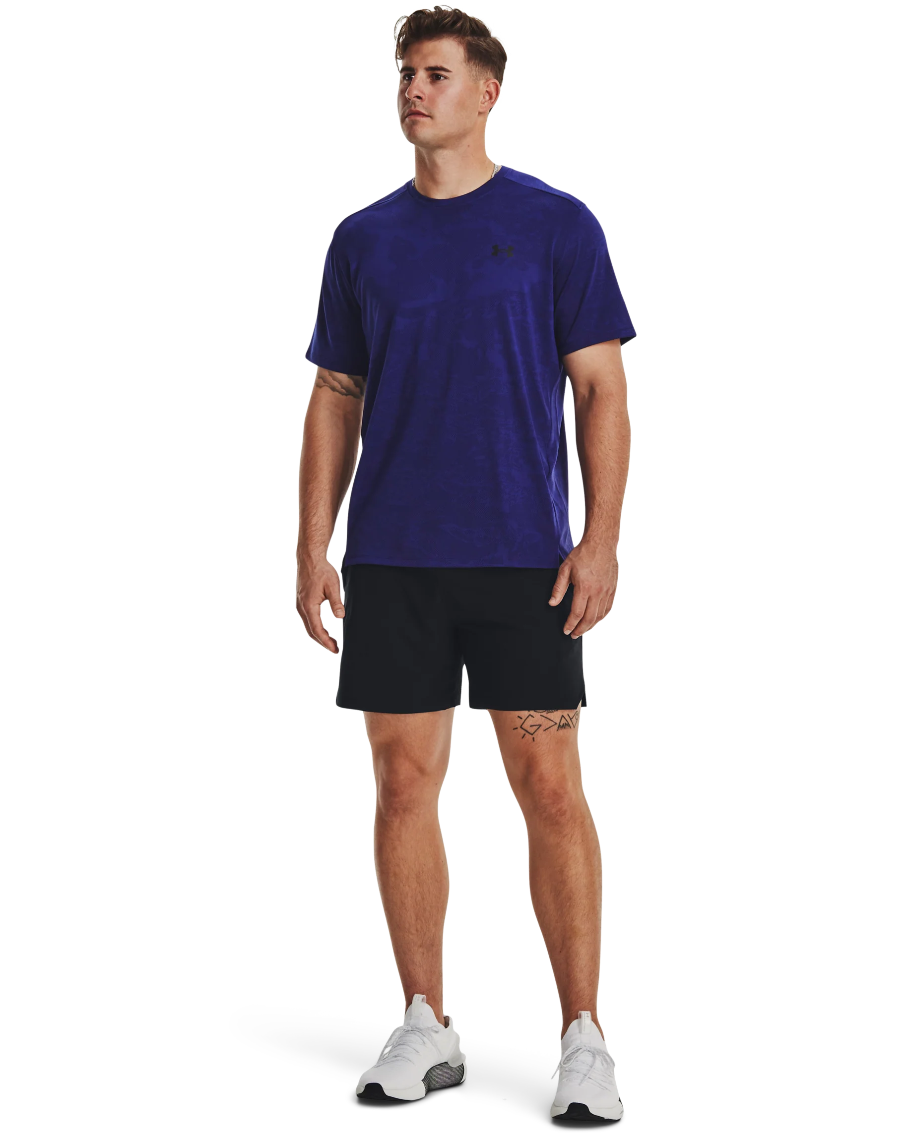 Men's UA Tech™ Vent Jacquard Short Sleeve - Image 2