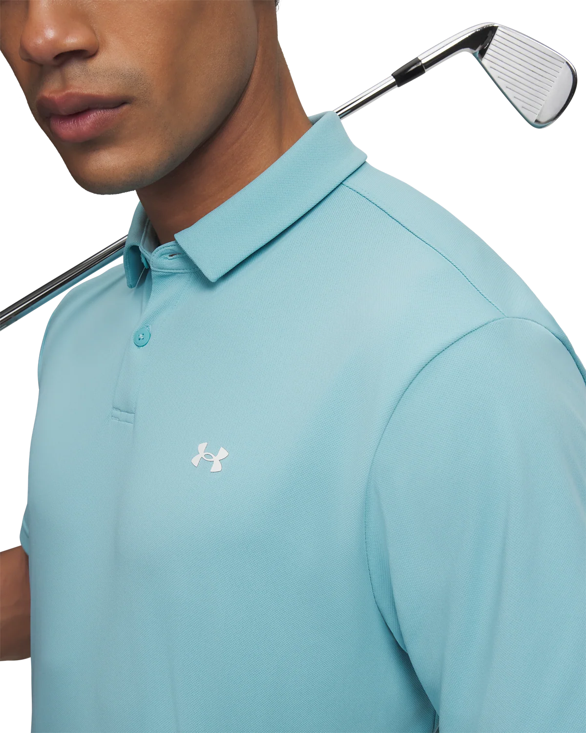 Men's UA Tee To Green Pique Polo - Image 3