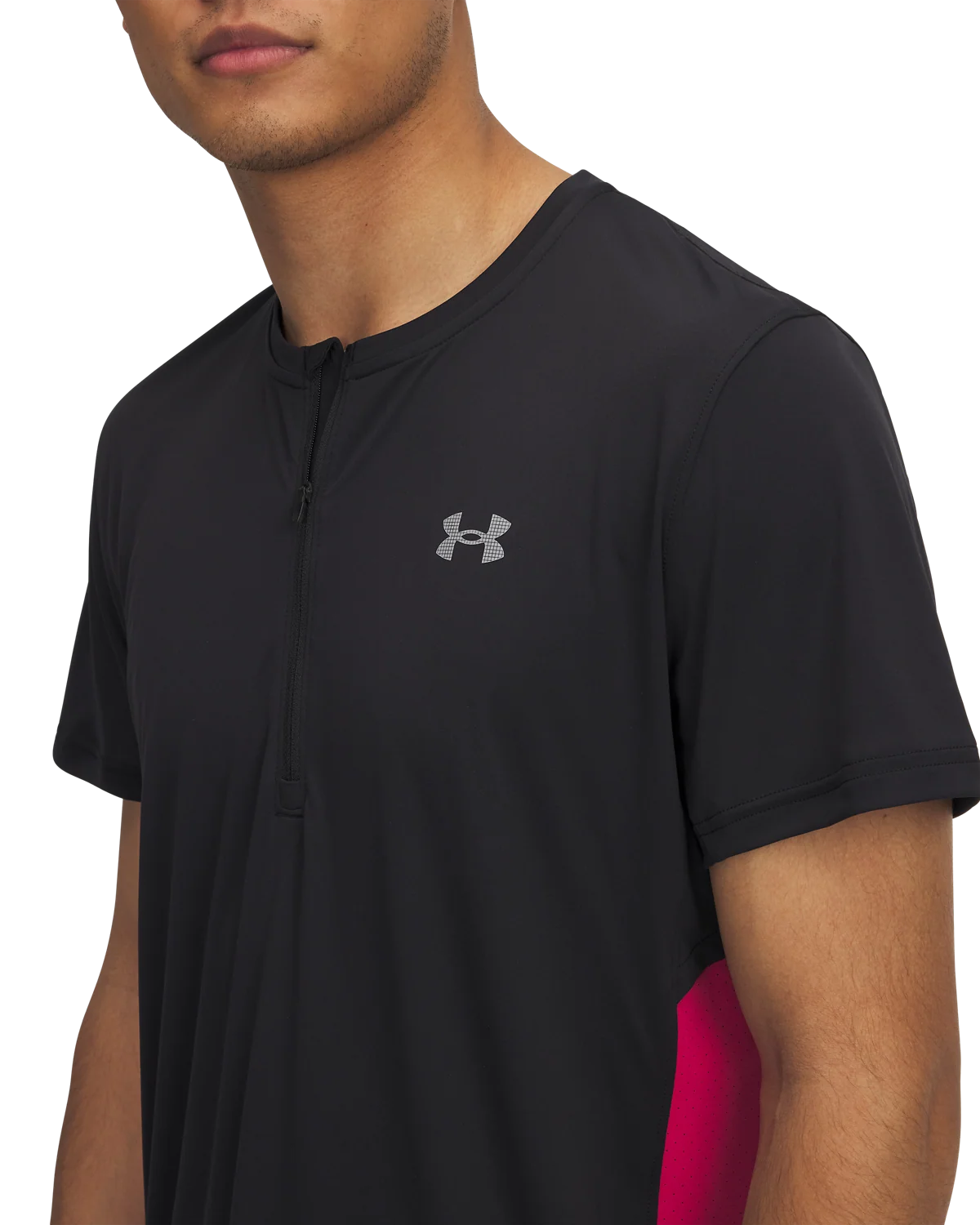 Men's UA Trail Run Zip Short Sleeve - Image 3