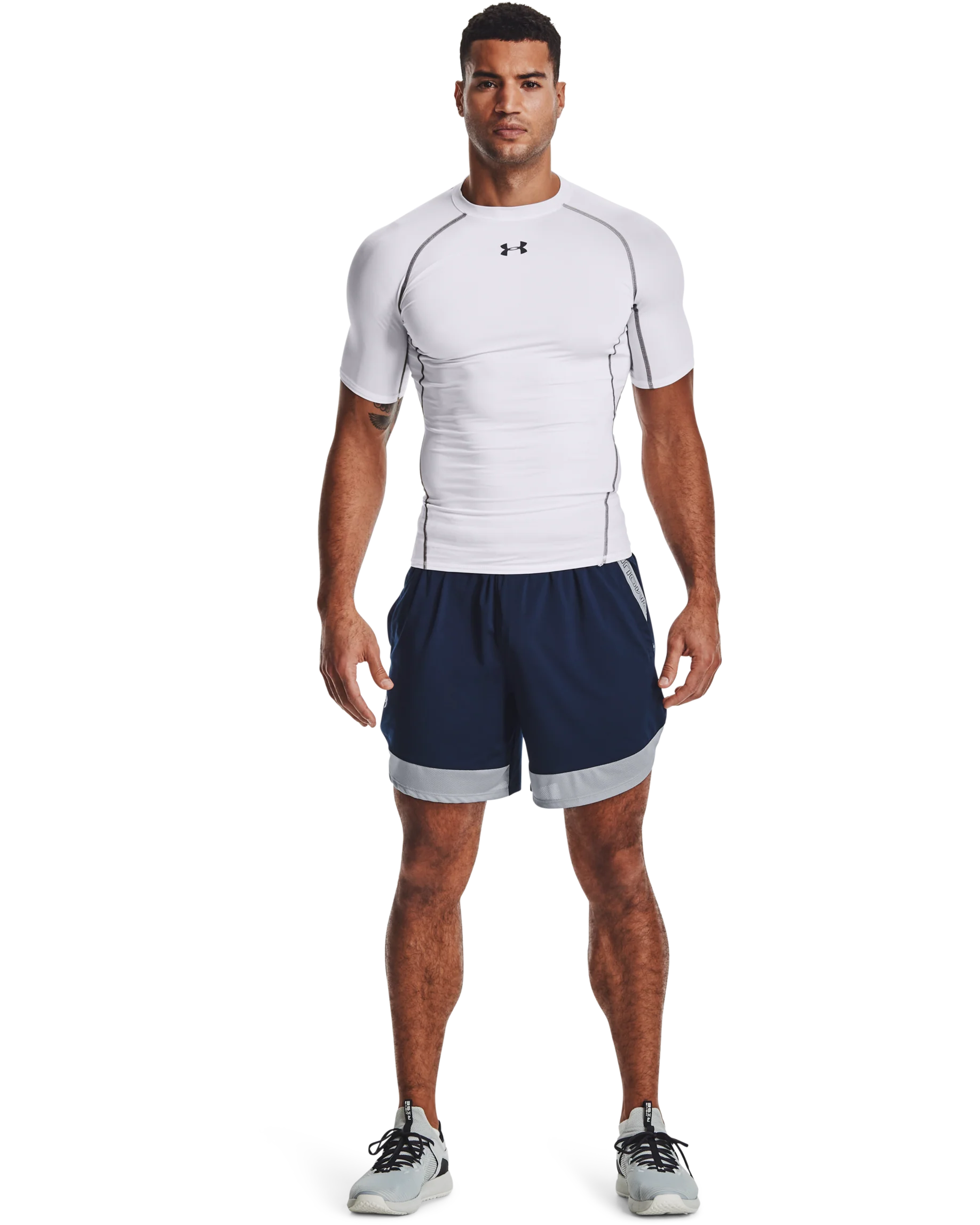 Men's UA Train Stretch 7" Wordmark Shorts - Image 3