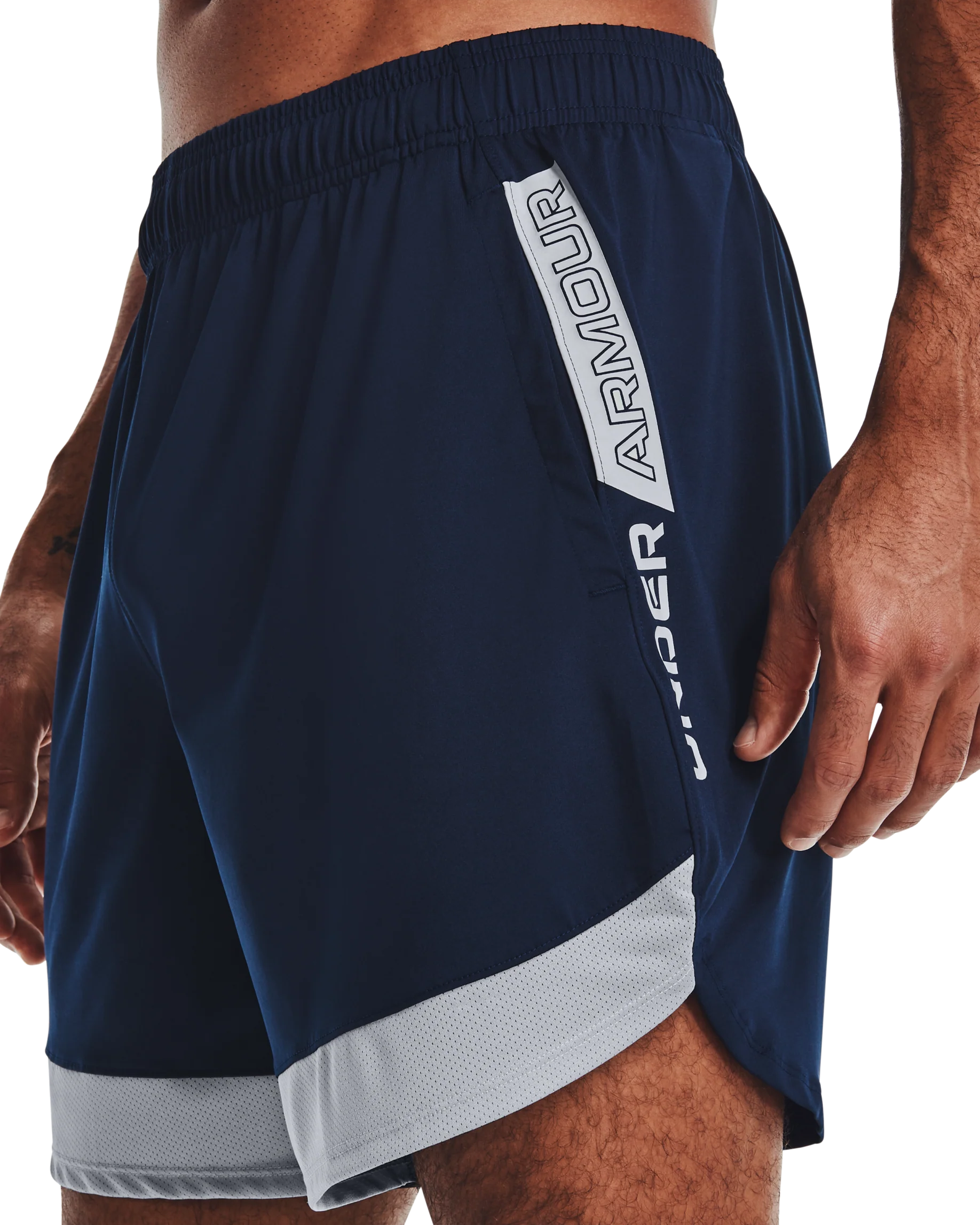 Men's UA Train Stretch 7" Wordmark Shorts - Image 6