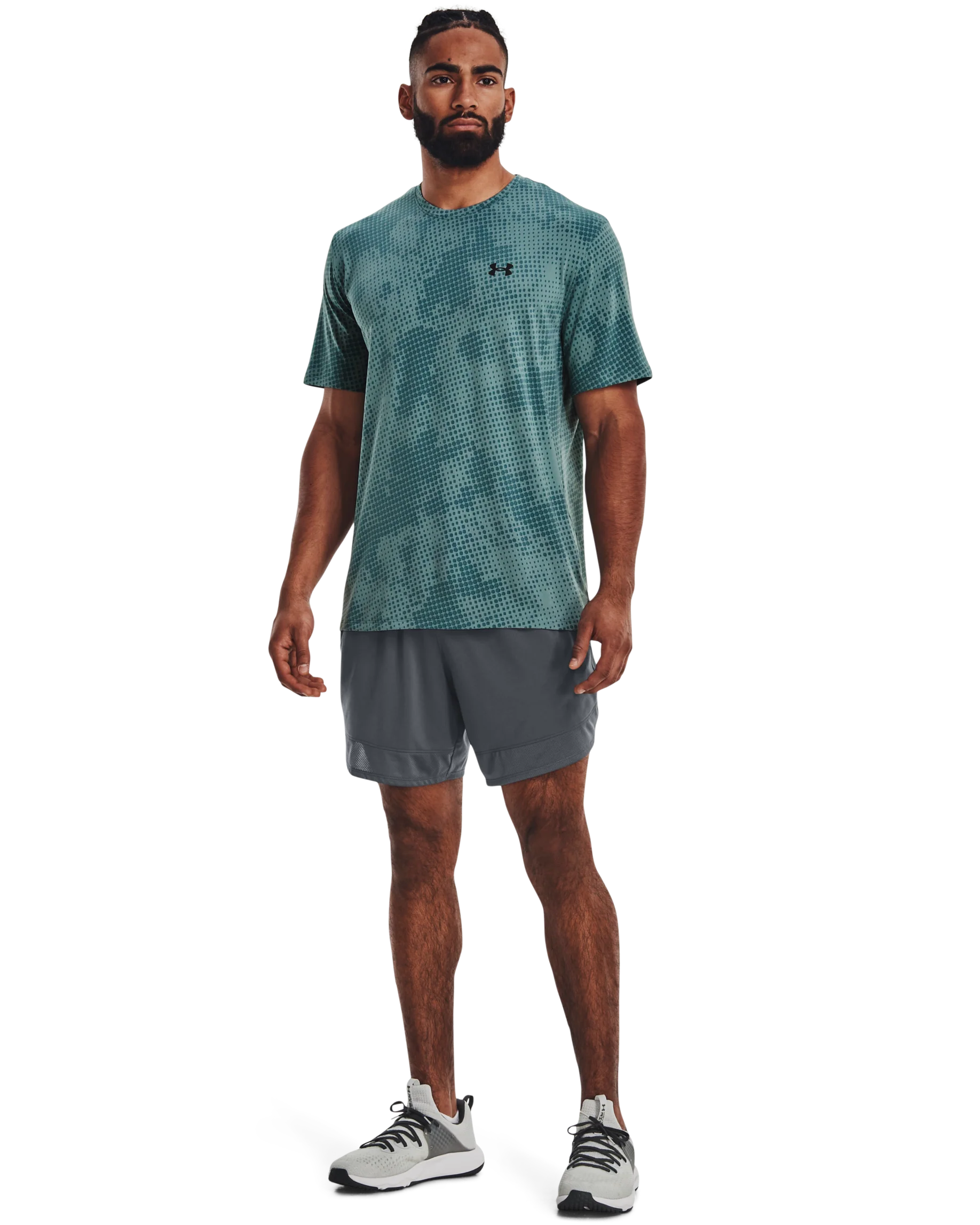 Men's UA Training Vent Jacquard Short Sleeve - Image 3