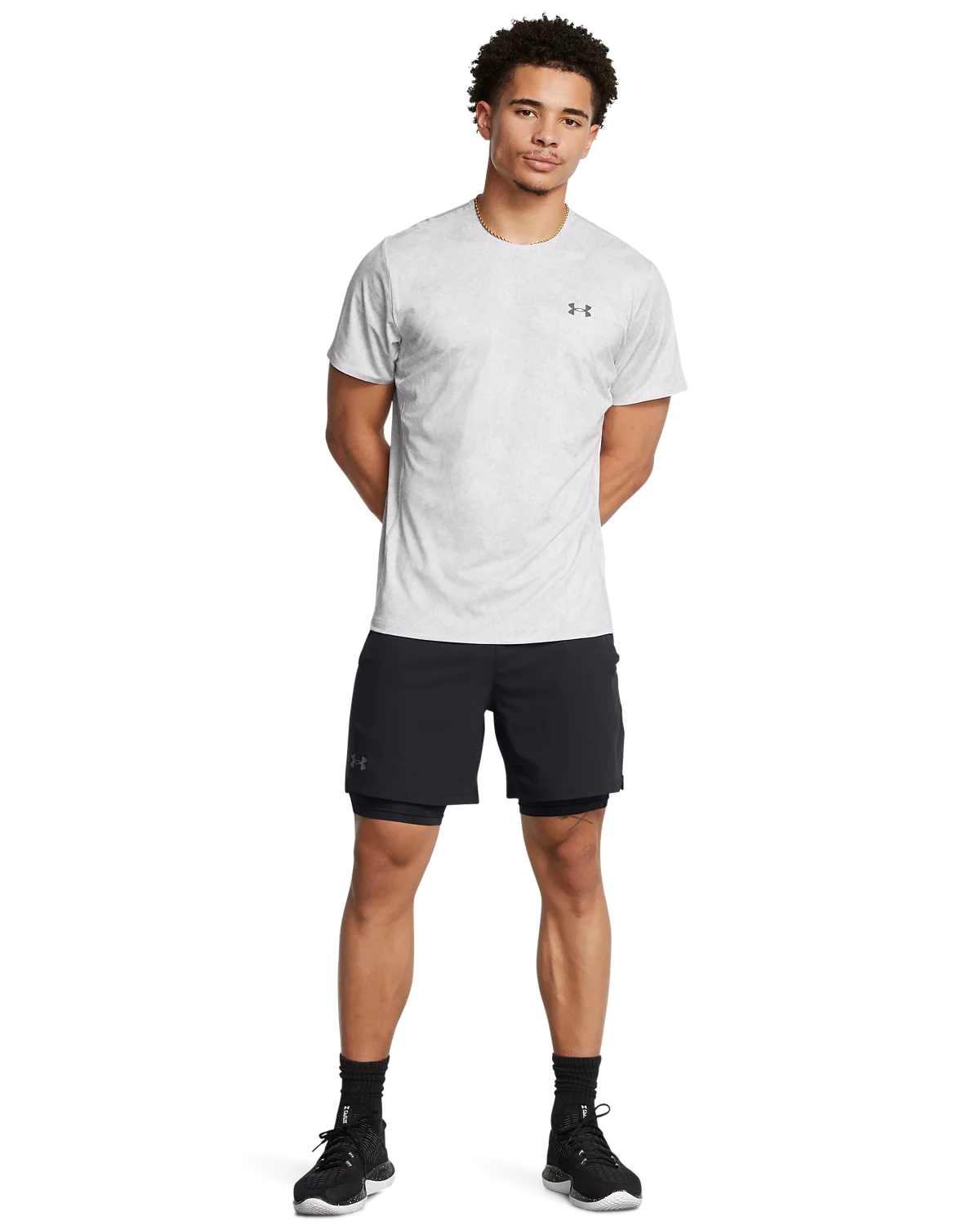 Men's UA Vanish Elite Vent Printed Short Sleeve - Image 3