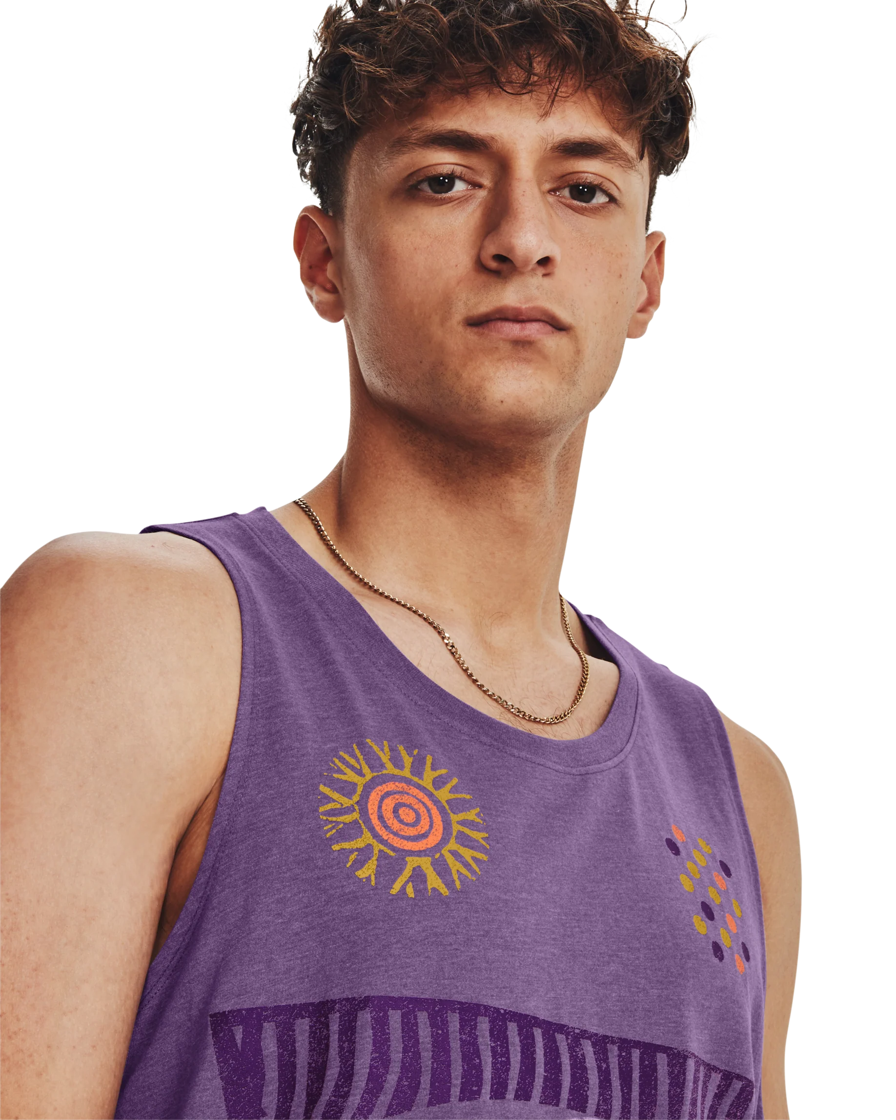 Men's UA We Run In Peace Singlet - Image 5