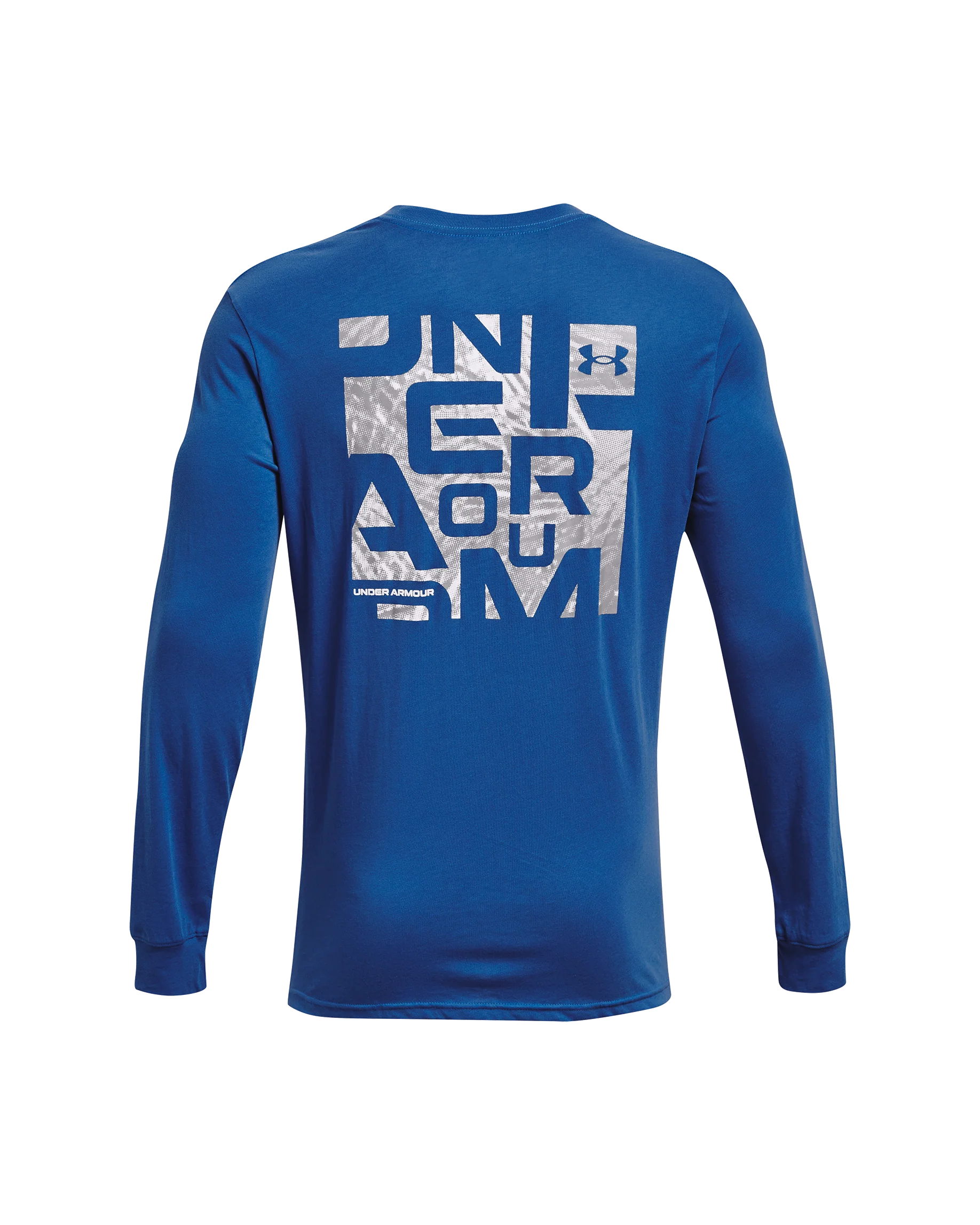 Men's UA Wordmark Fill Printed Long Sleeve - Image 6