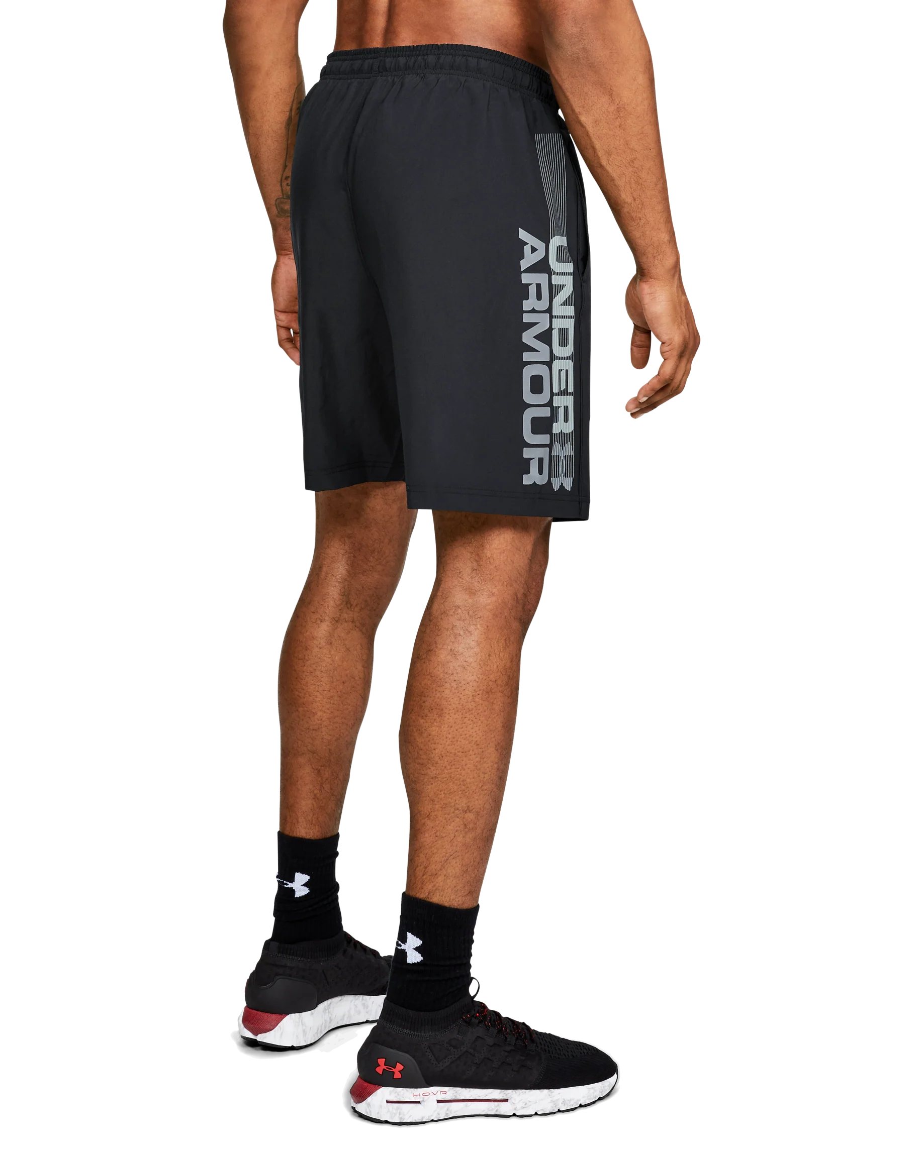 Men's UA Woven Graphic Wordmark Shorts - Image 2