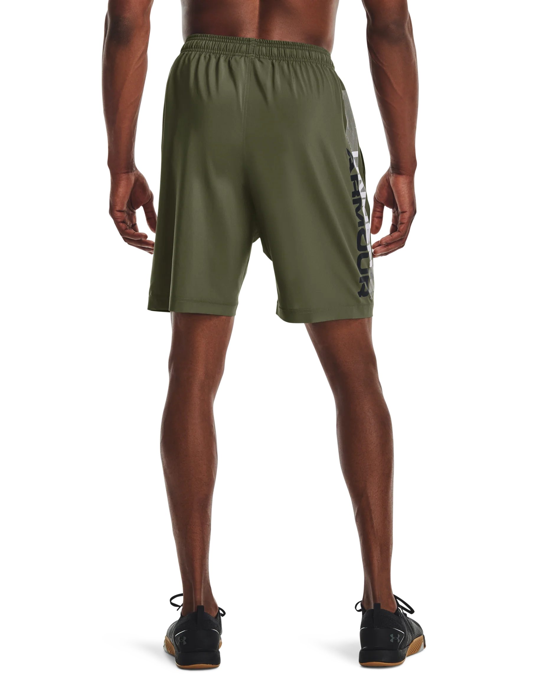 Men's UA Woven Graphic Wordmark Shorts - Image 2