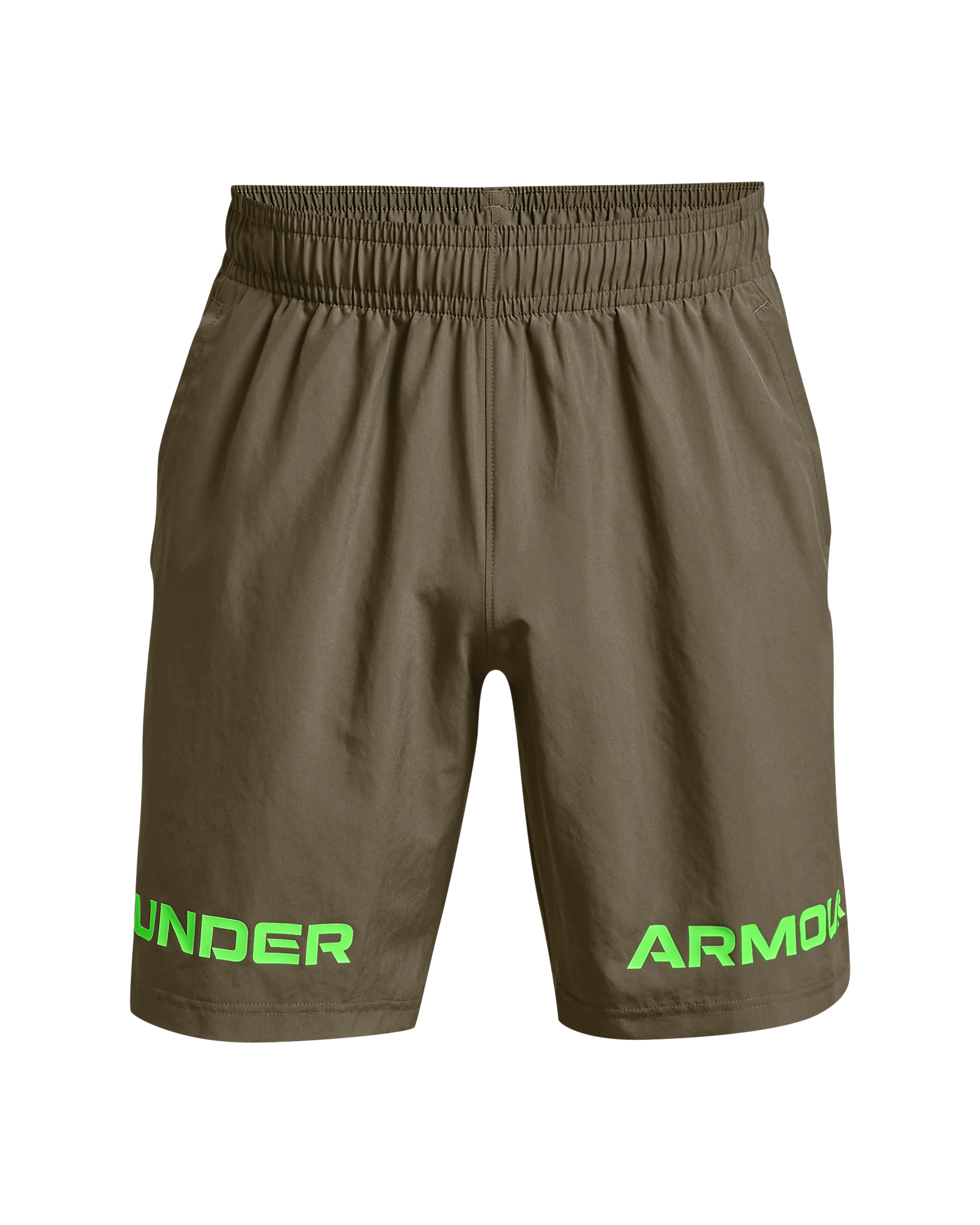 Men's UA Woven Graphic Wordmark Shorts - Image 4