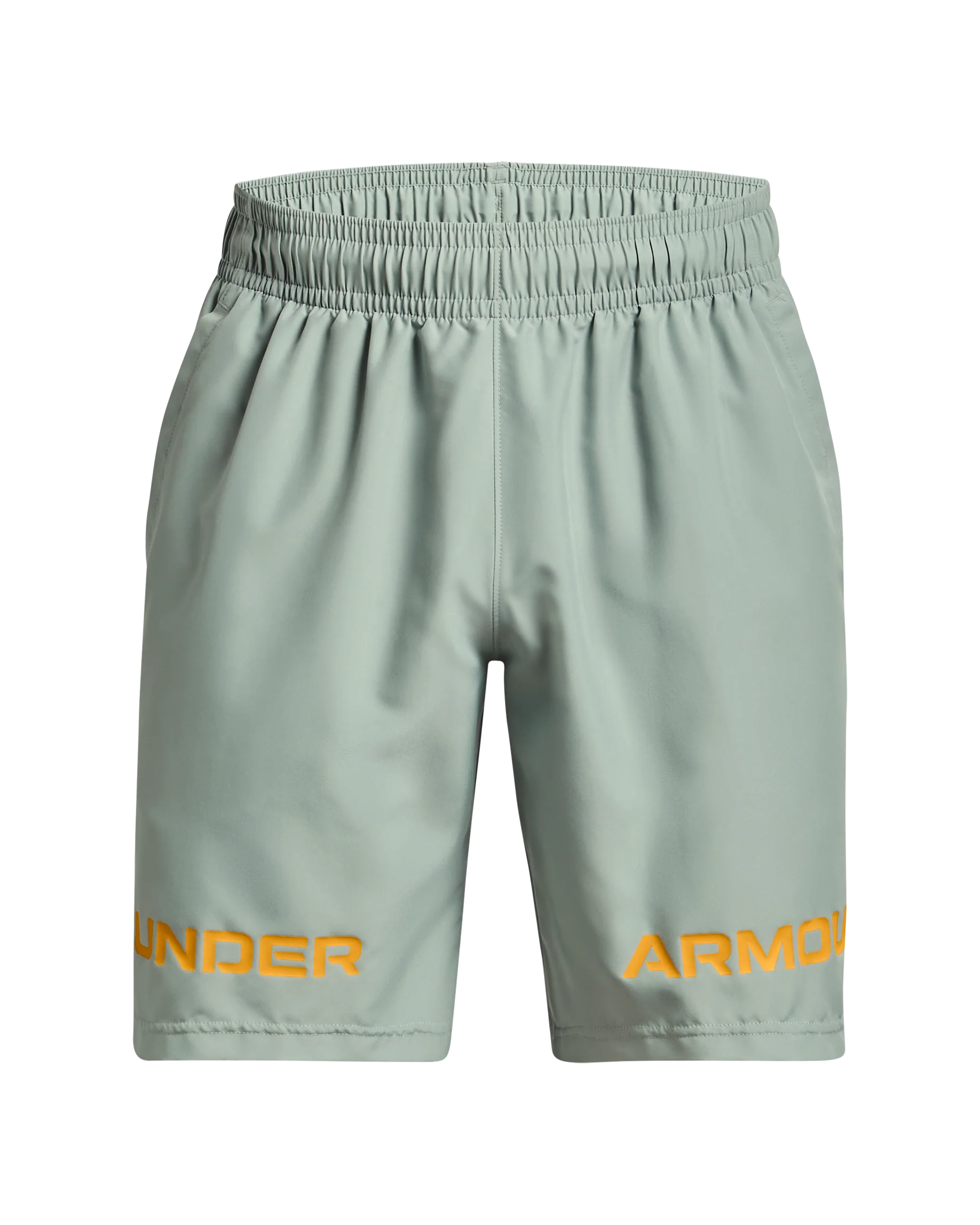 Men's UA Woven Graphic Wordmark Shorts - Image 4