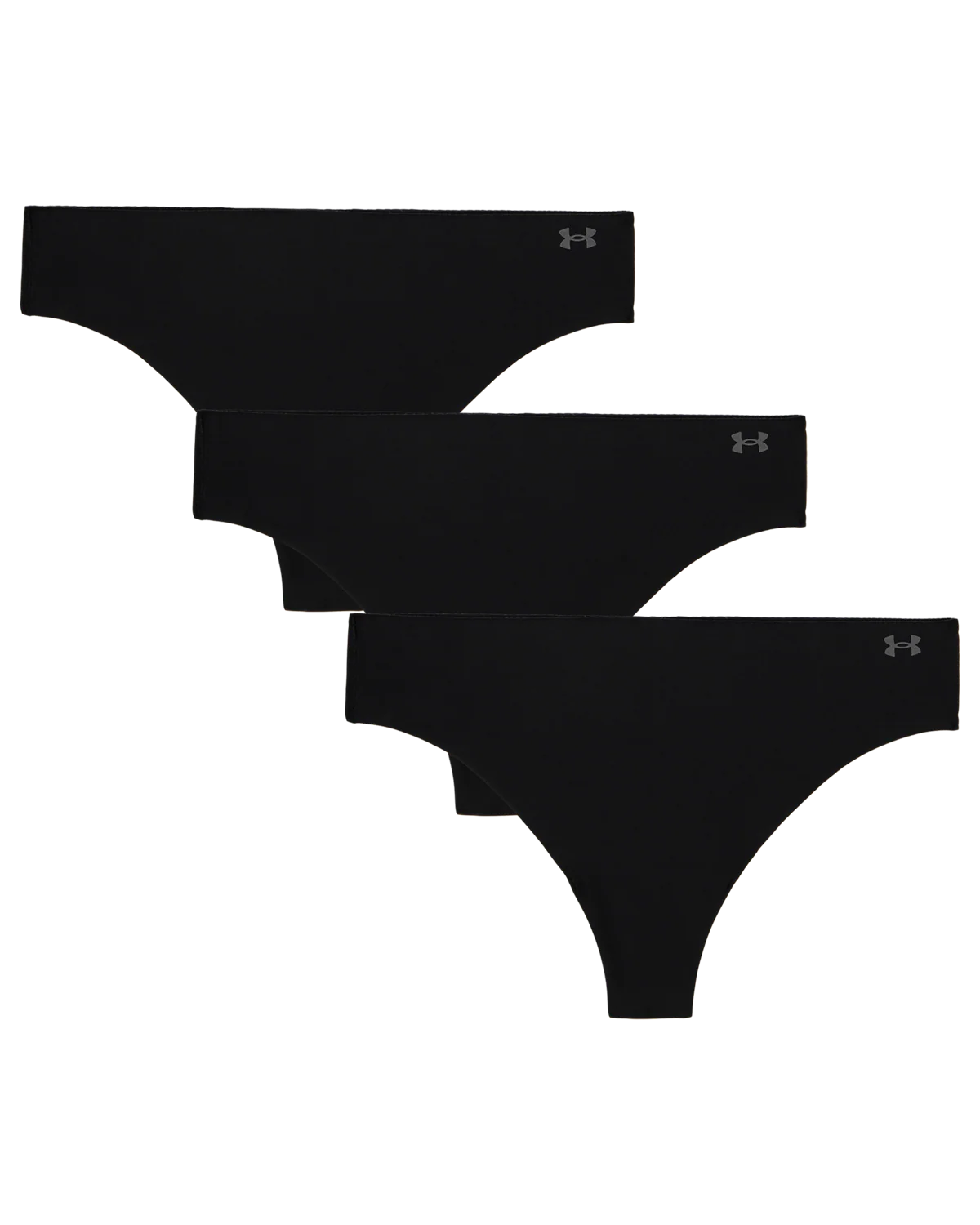Women's UA Pure Stretch 3-Pack No Show Thong - Image 2