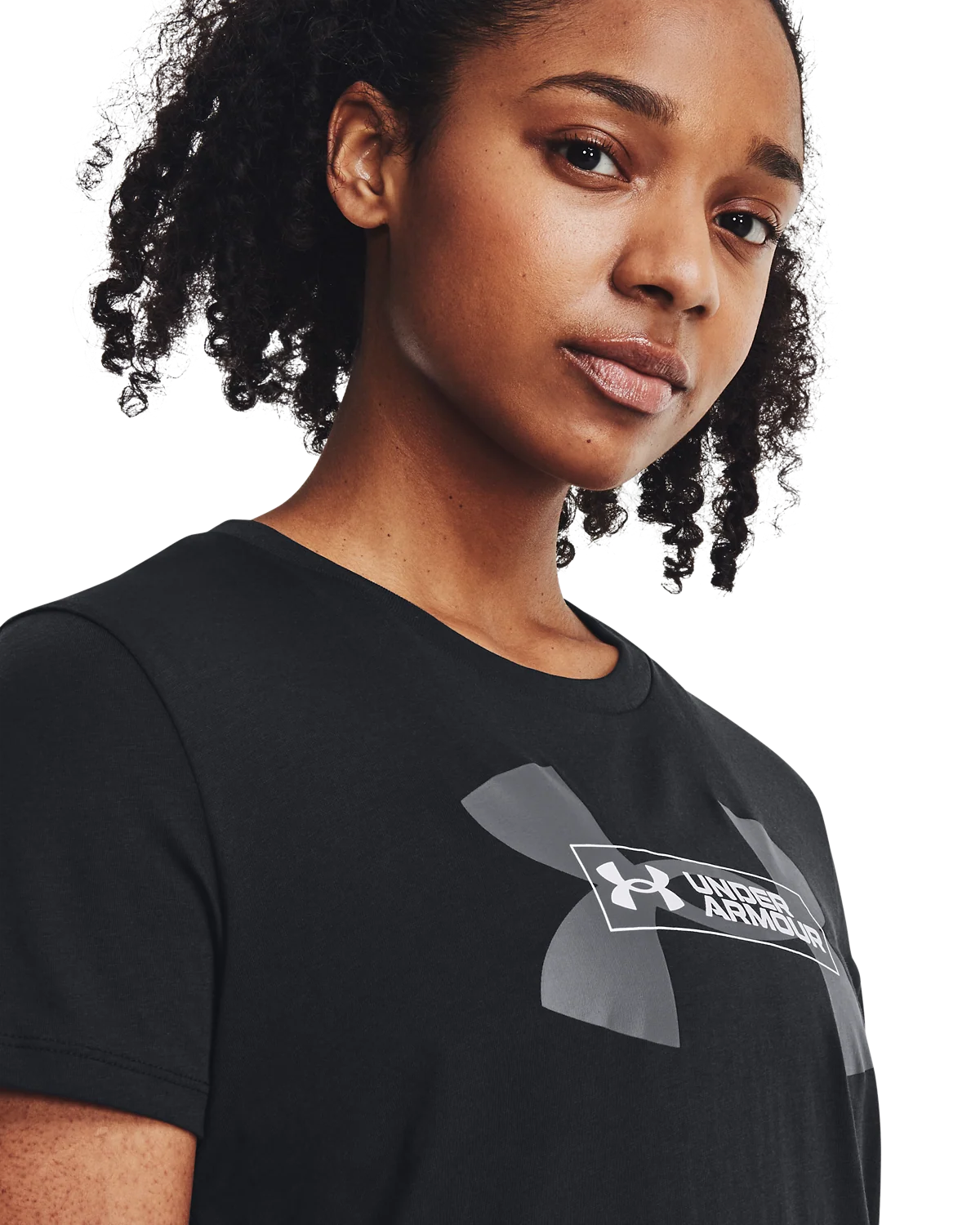 Women's UA Layered Logo Shortsleeve - Image 4