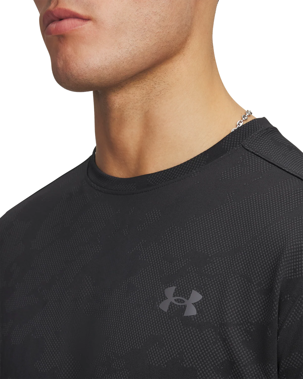 Men's UA Tech Vent Jacquard Short Sleeve - Image 3