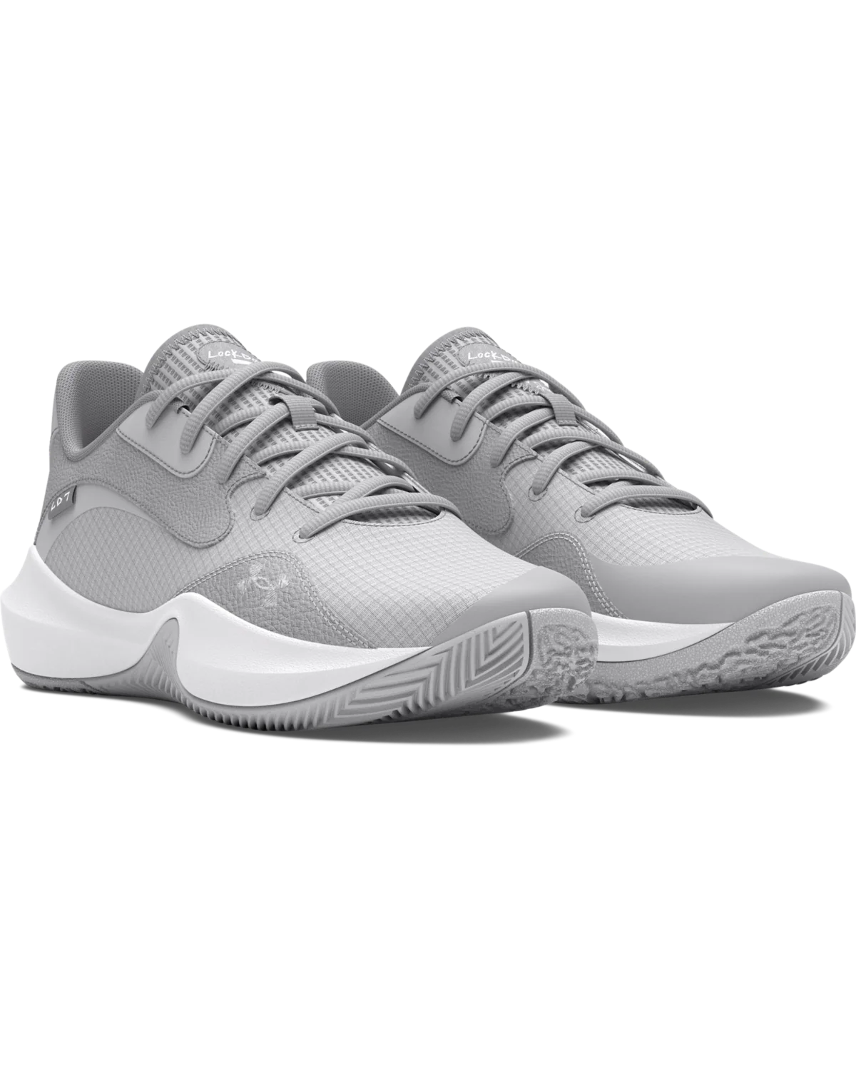 Unisex UA Lockdown 7 Low Basketball Shoes - Image 3