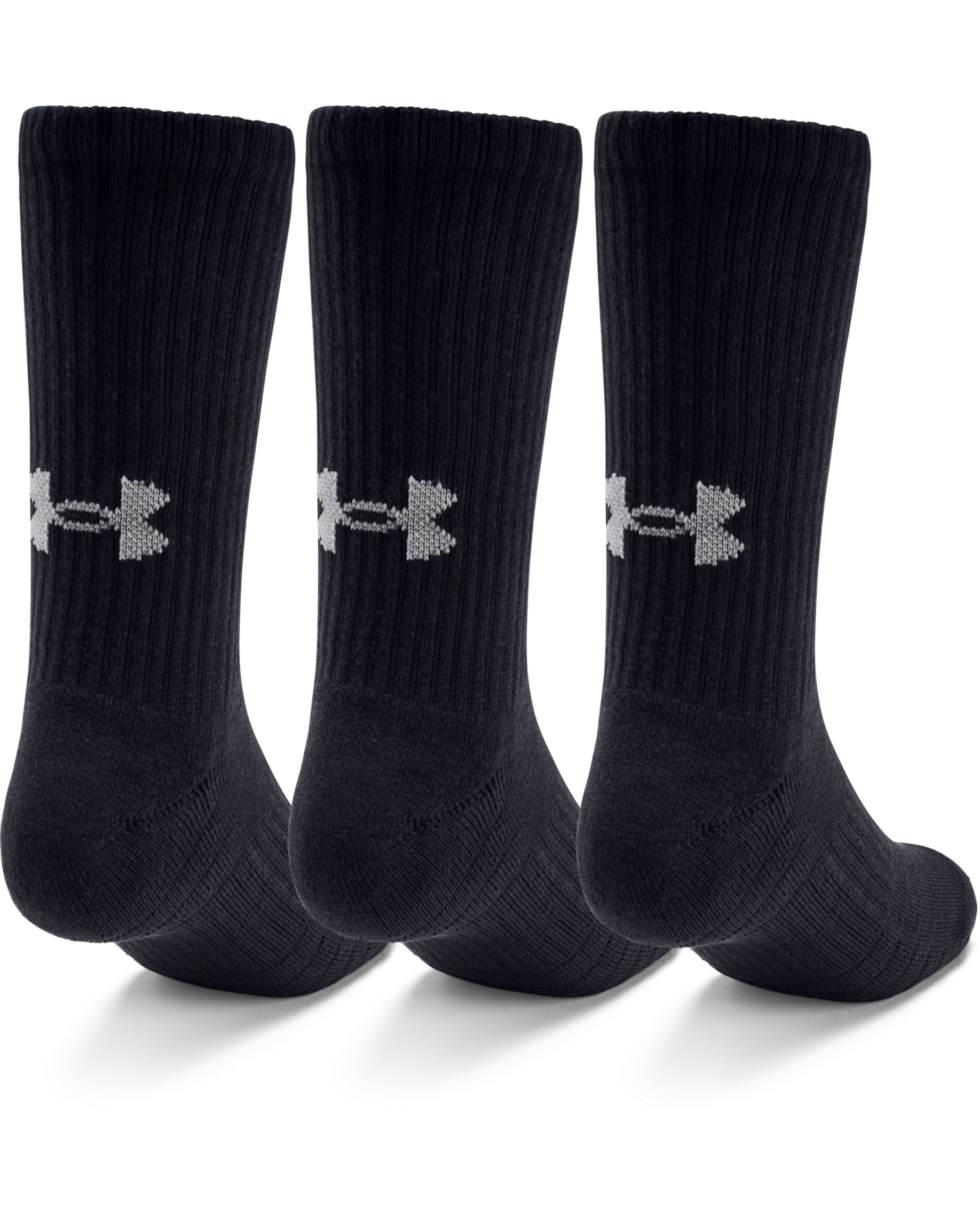 Unisex UA Training Cotton Crew 3-Pack Socks - Image 2