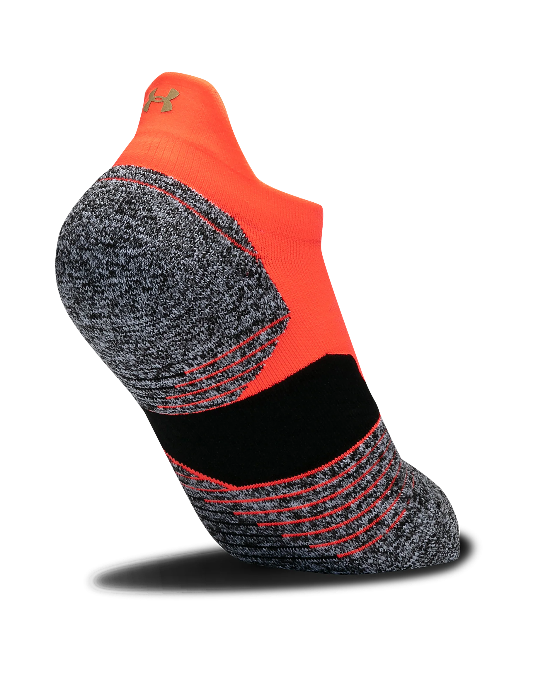 Adult UA Run Cushion No Show Tab Upstream Camo Socks - Image 2