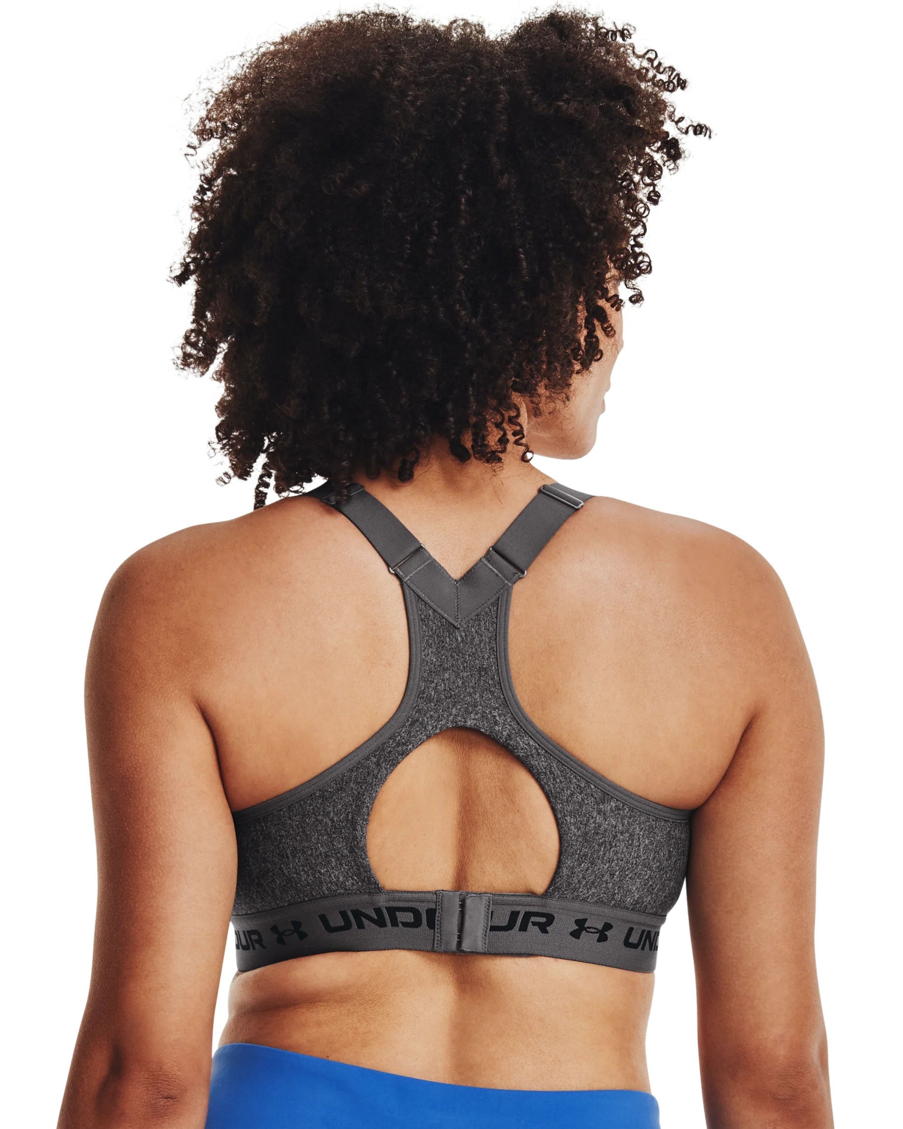 Women's Armour® High Crossback Heather Sports Bra - Image 3