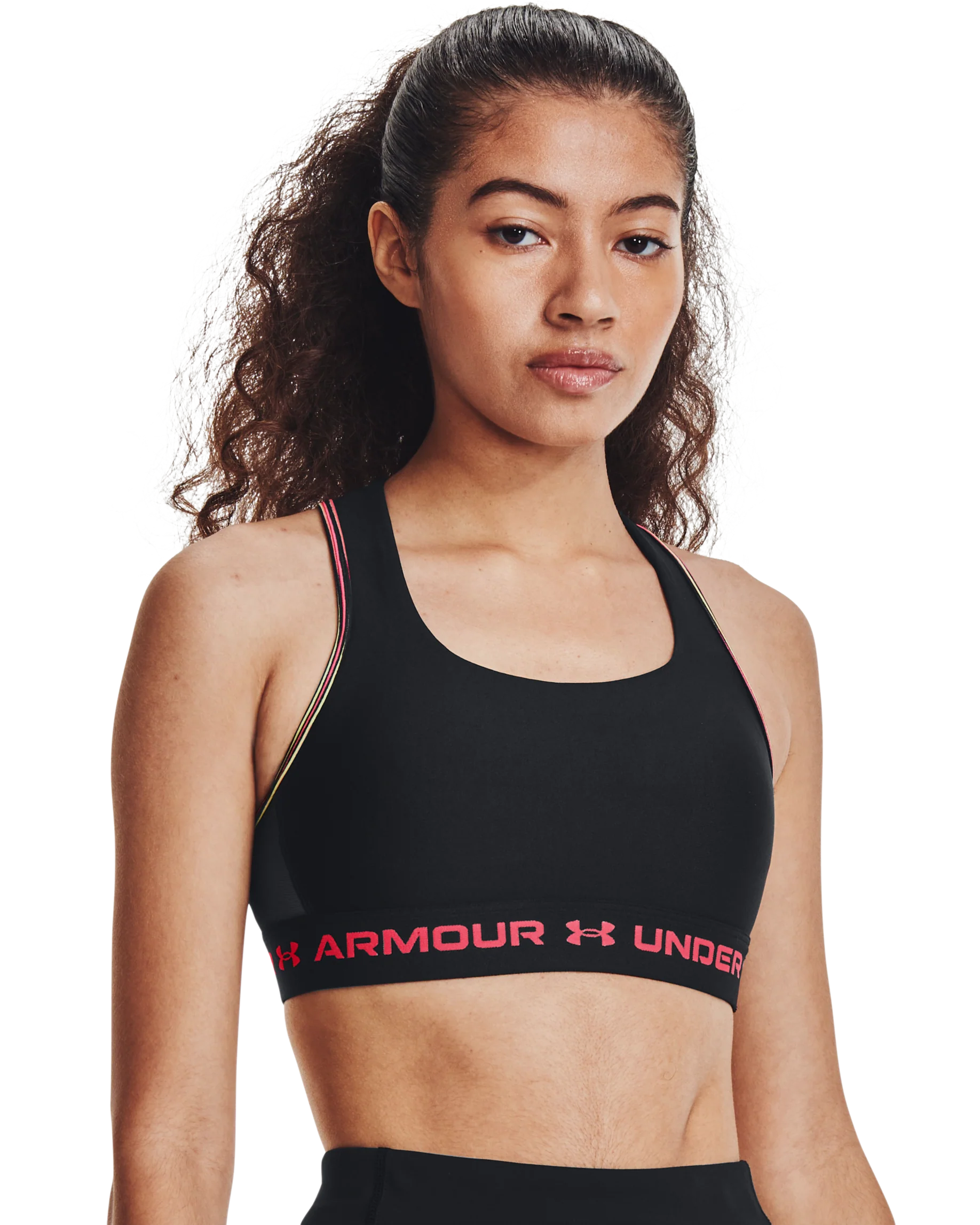 Women's Armour® Mid Crossback 80s Sports Bra - Image 10