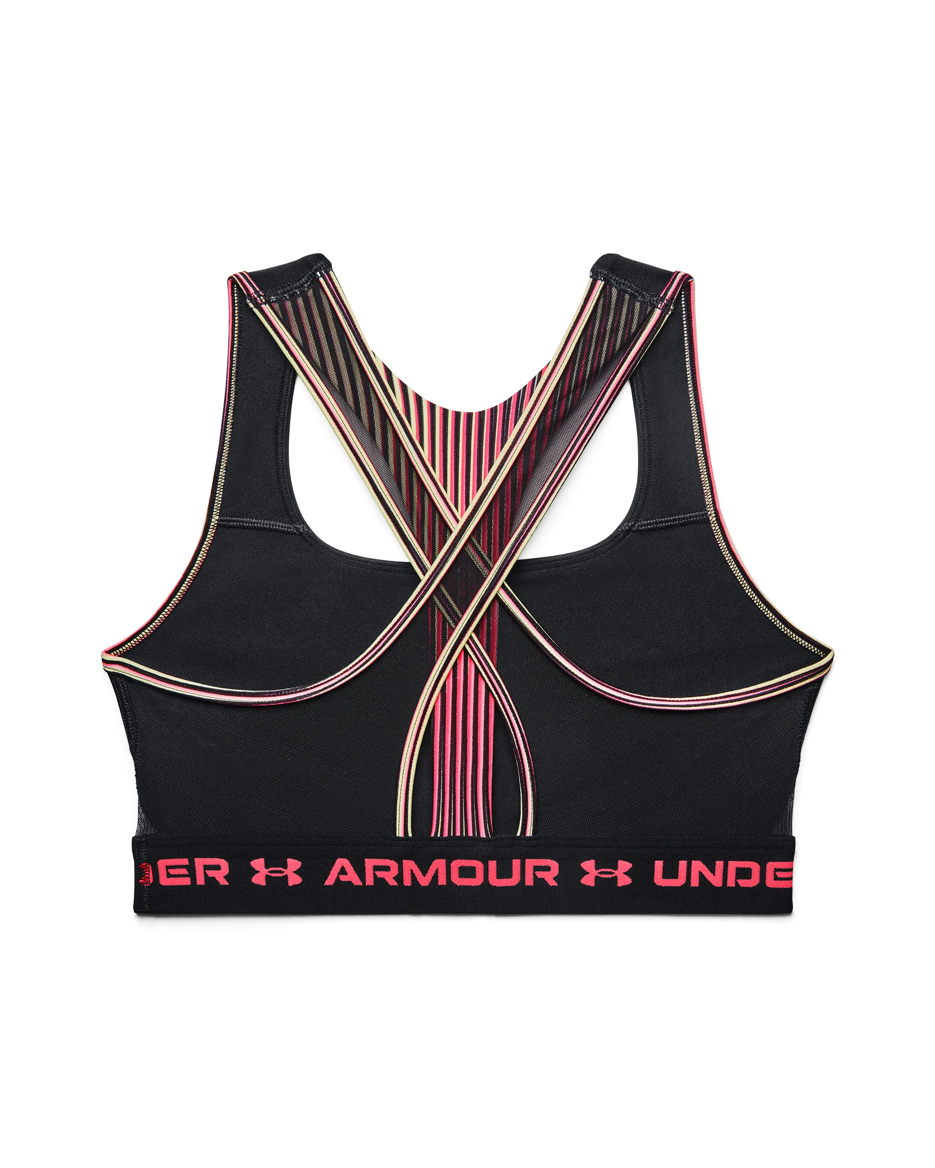 Women's Armour® Mid Crossback 80s Sports Bra - Image 11