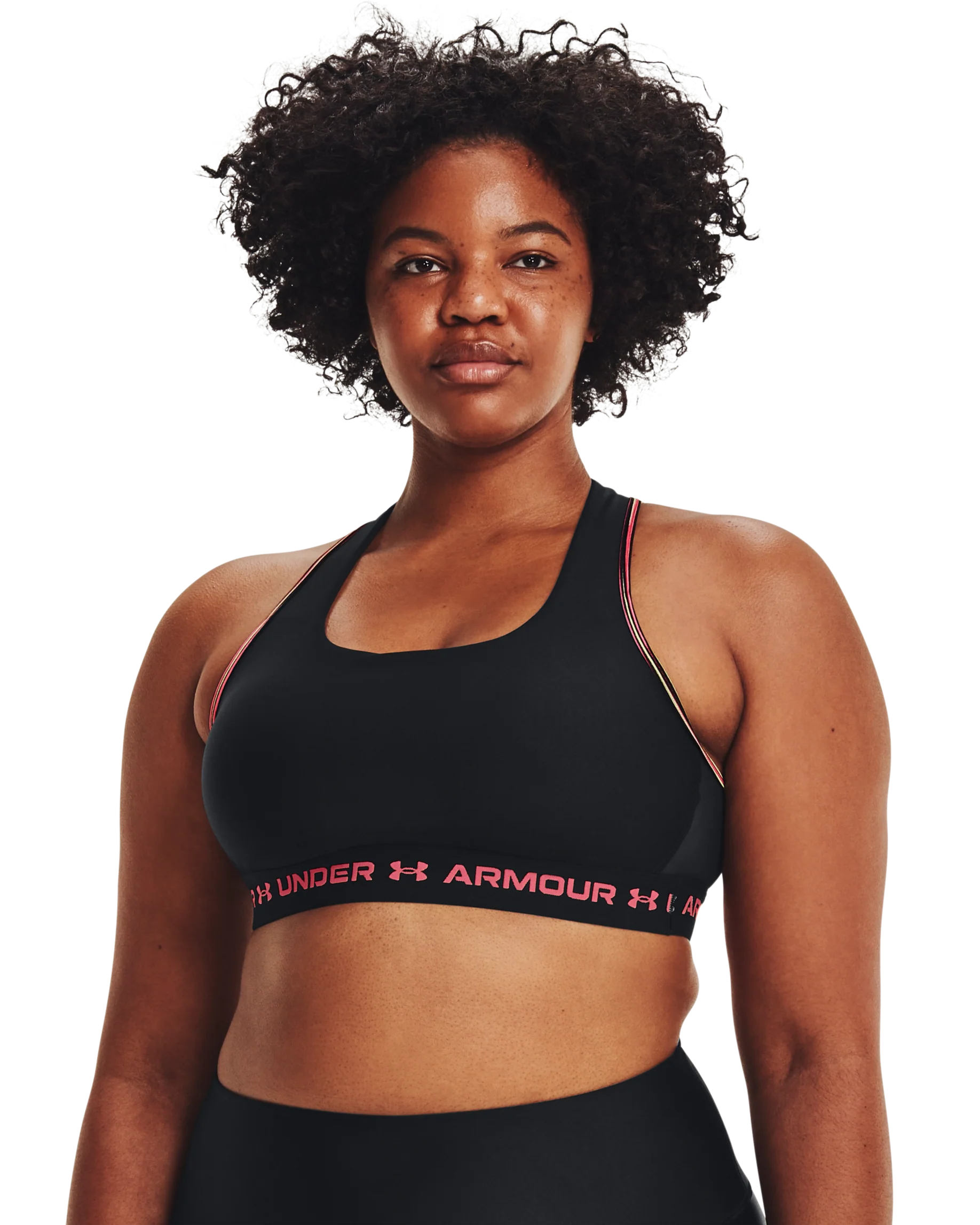 Women's Armour® Mid Crossback 80s Sports Bra - Image 7