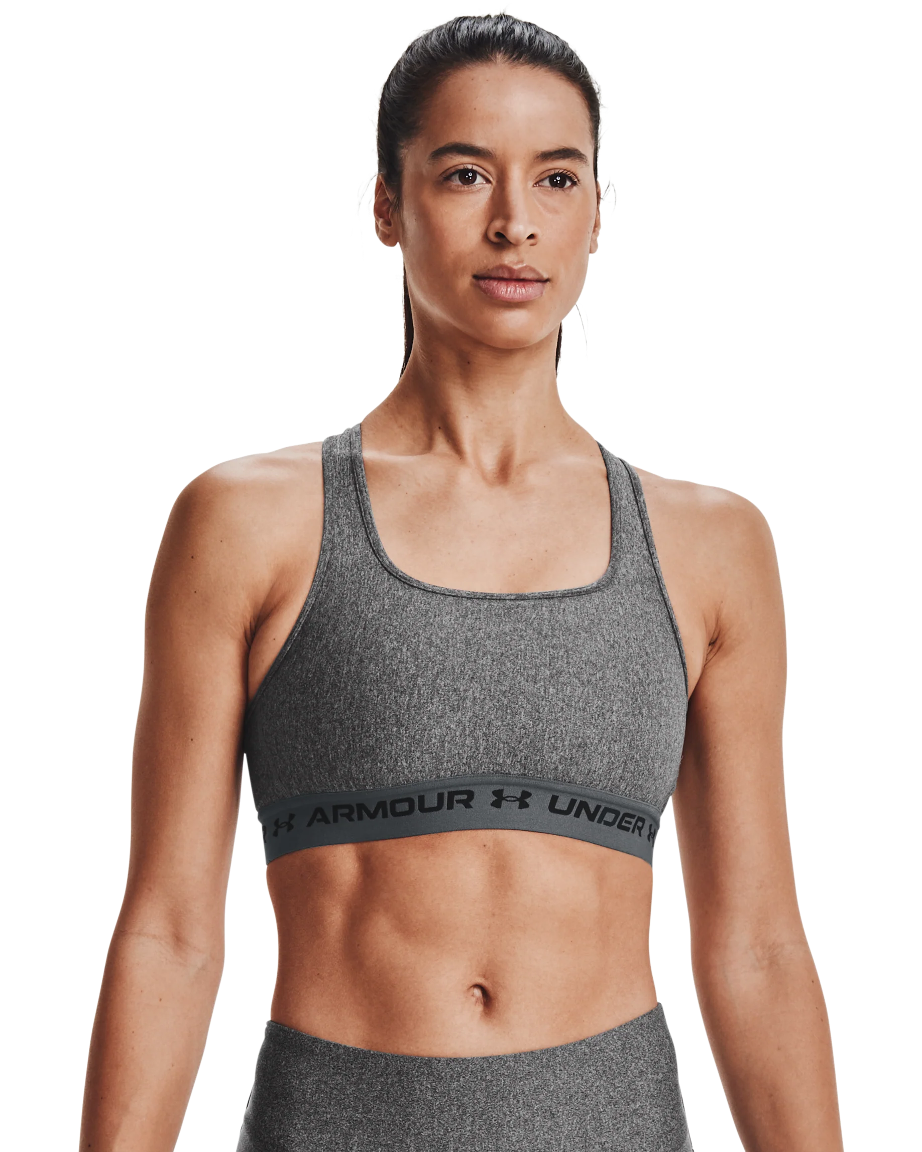 Women's Armour® Mid Crossback Heather Sports Bra