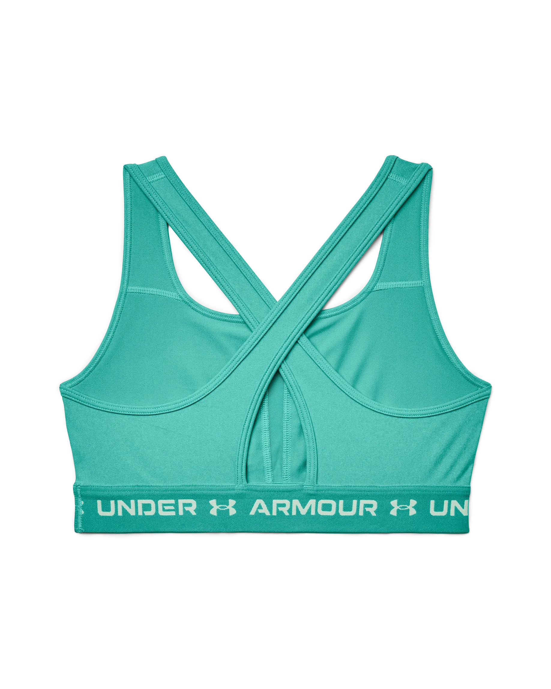 Women's Armour® Mid Crossback Heather Sports Bra - Image 11