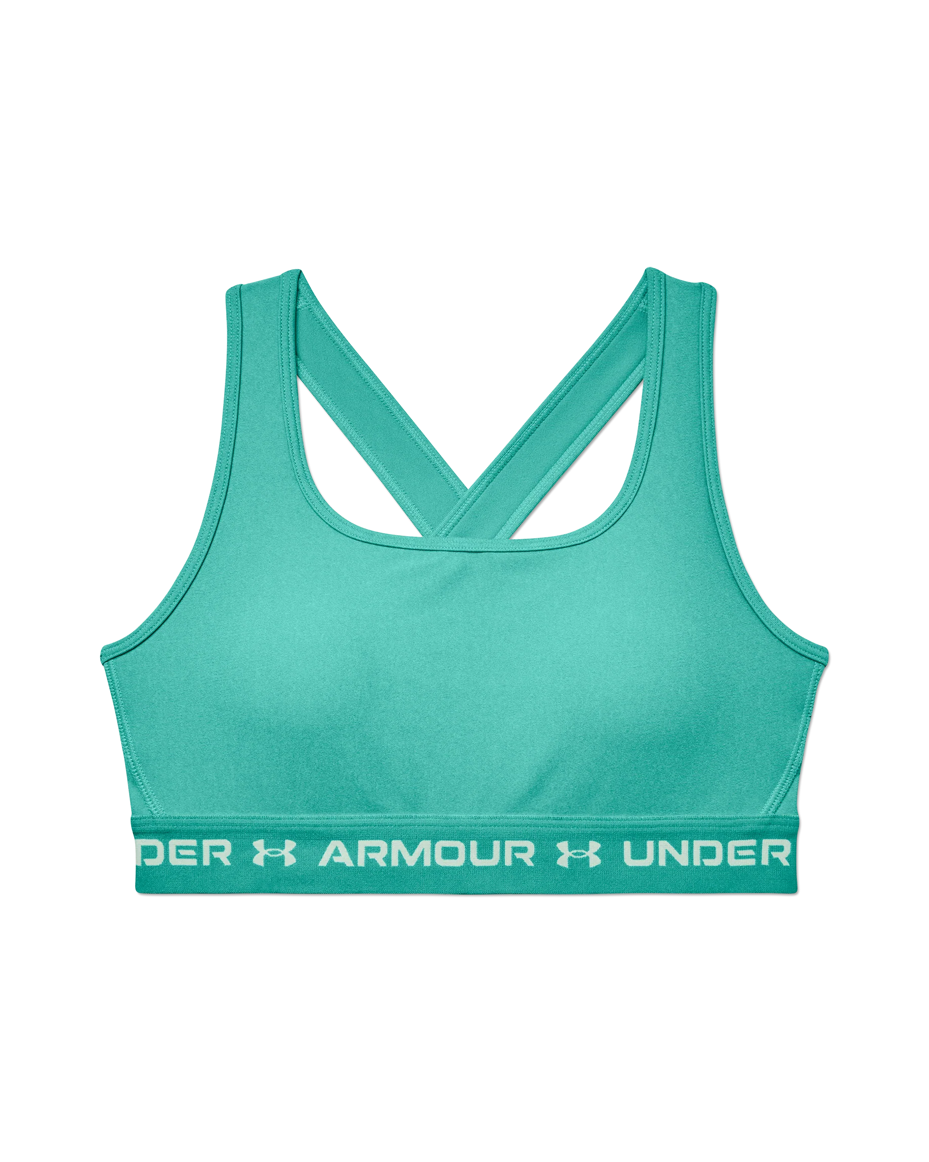 Women's Armour® Mid Crossback Heather Sports Bra - Image 12