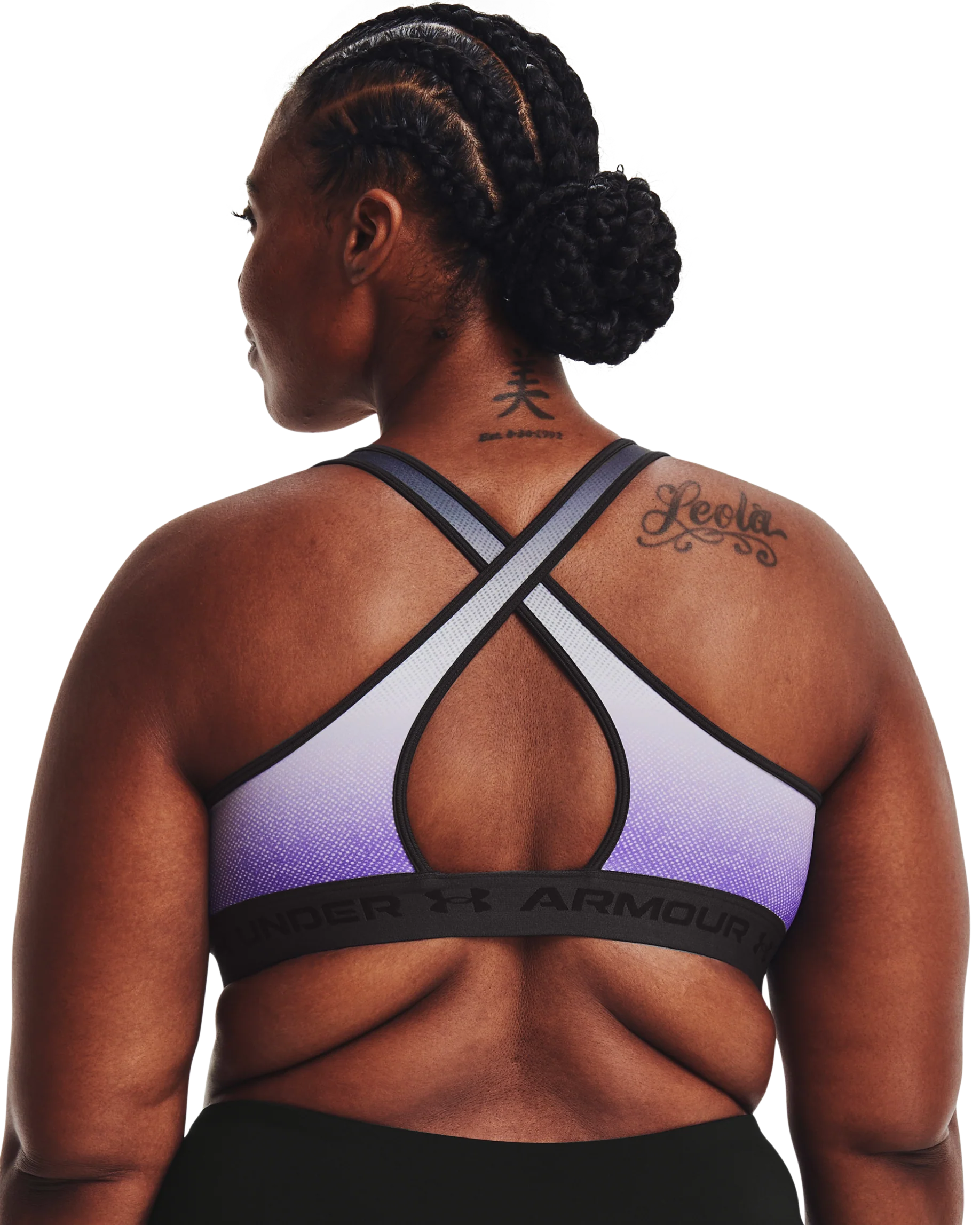 Women's Armour® Mid Crossback International Women's Day Sports Bra - Image 3