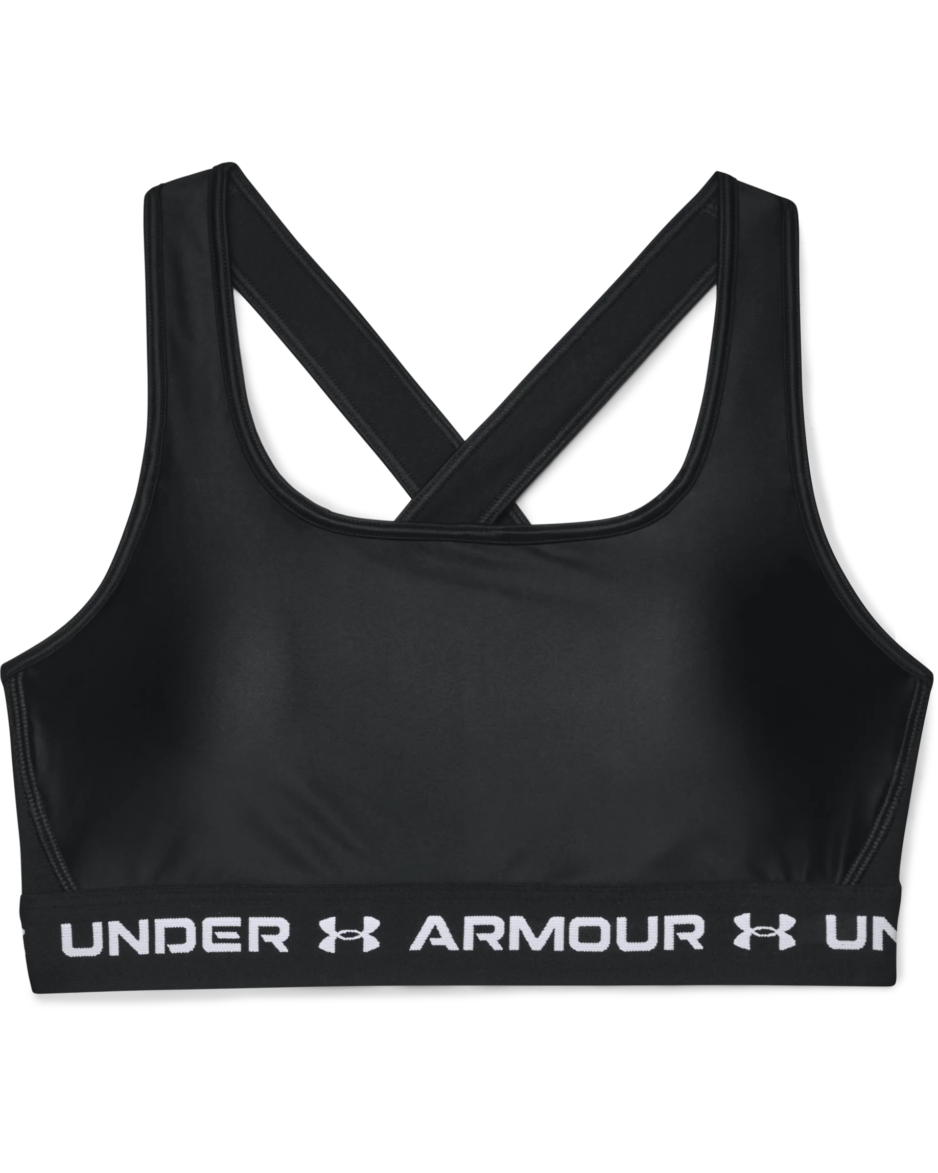 Women's Armour® Mid Crossback Matte/Shine Sports Bra - Image 10