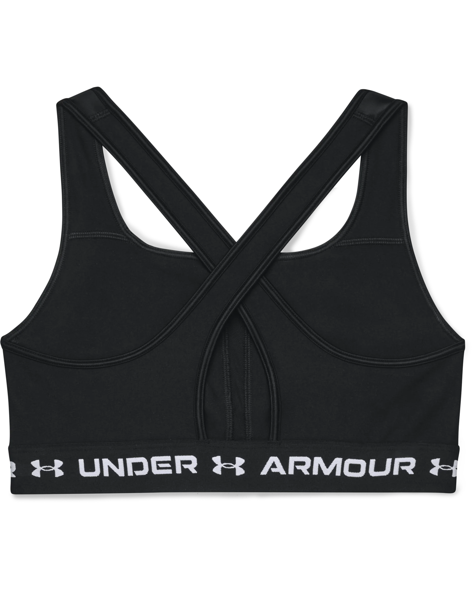 Women's Armour® Mid Crossback Matte/Shine Sports Bra - Image 9