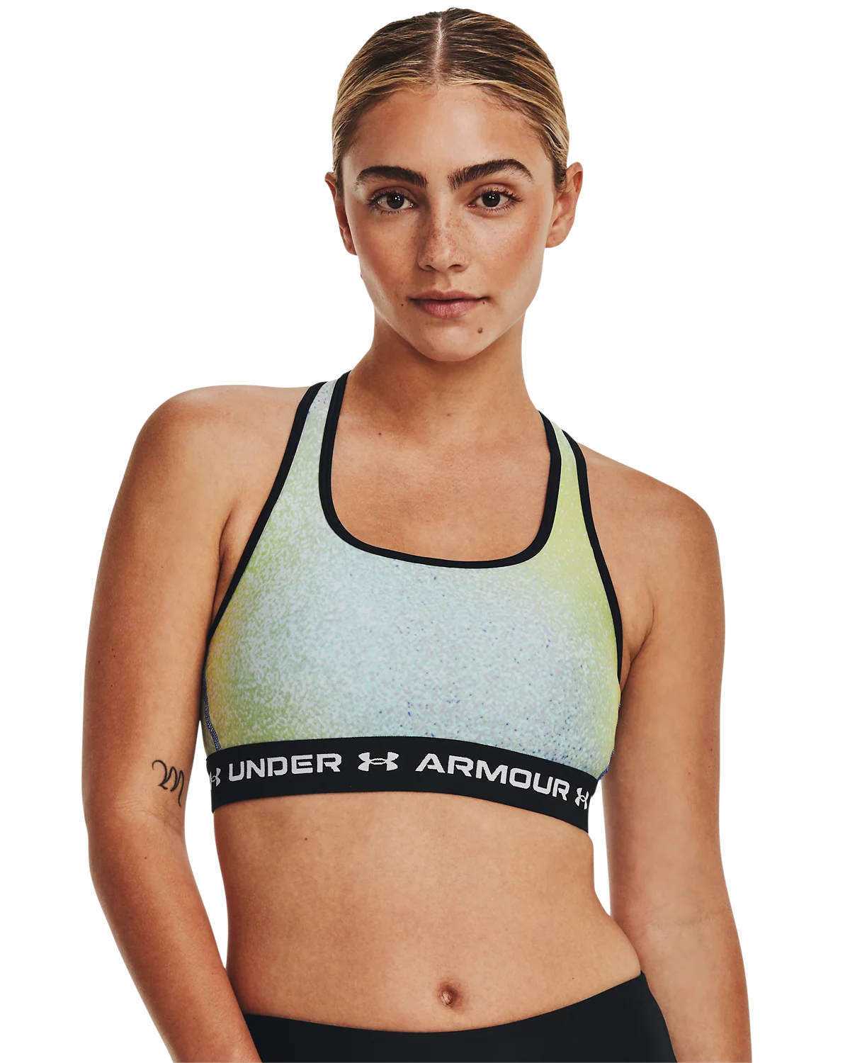 Women's Armour® Mid Crossback Print Sports Bra