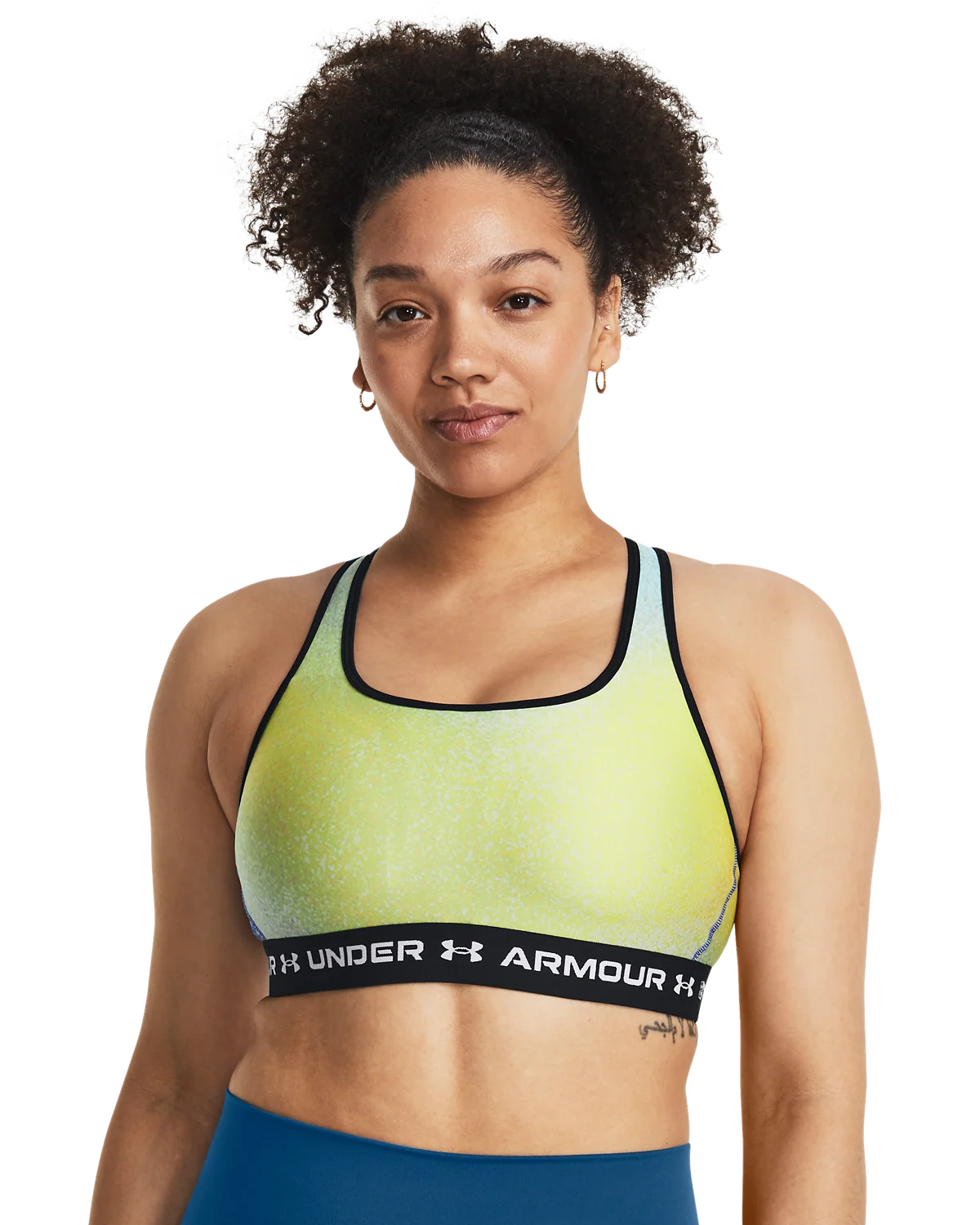 Women's Armour® Mid Crossback Print Sports Bra - Image 11