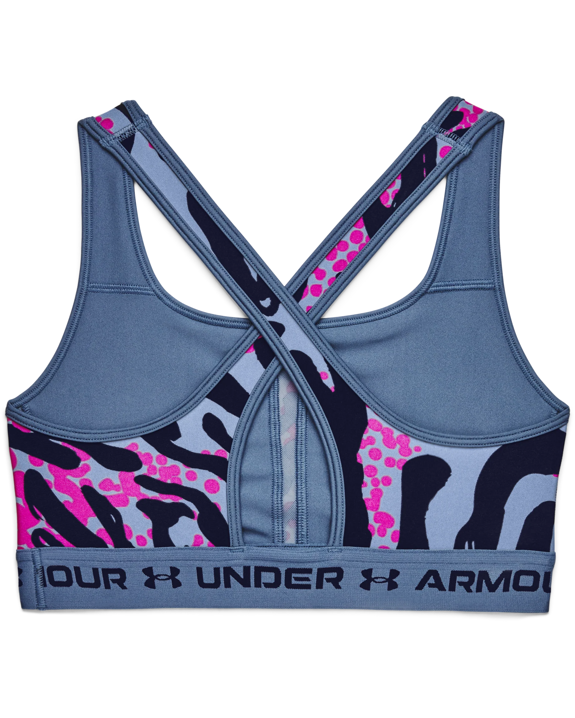 Women's Armour® Mid Crossback Print Sports Bra - Image 9
