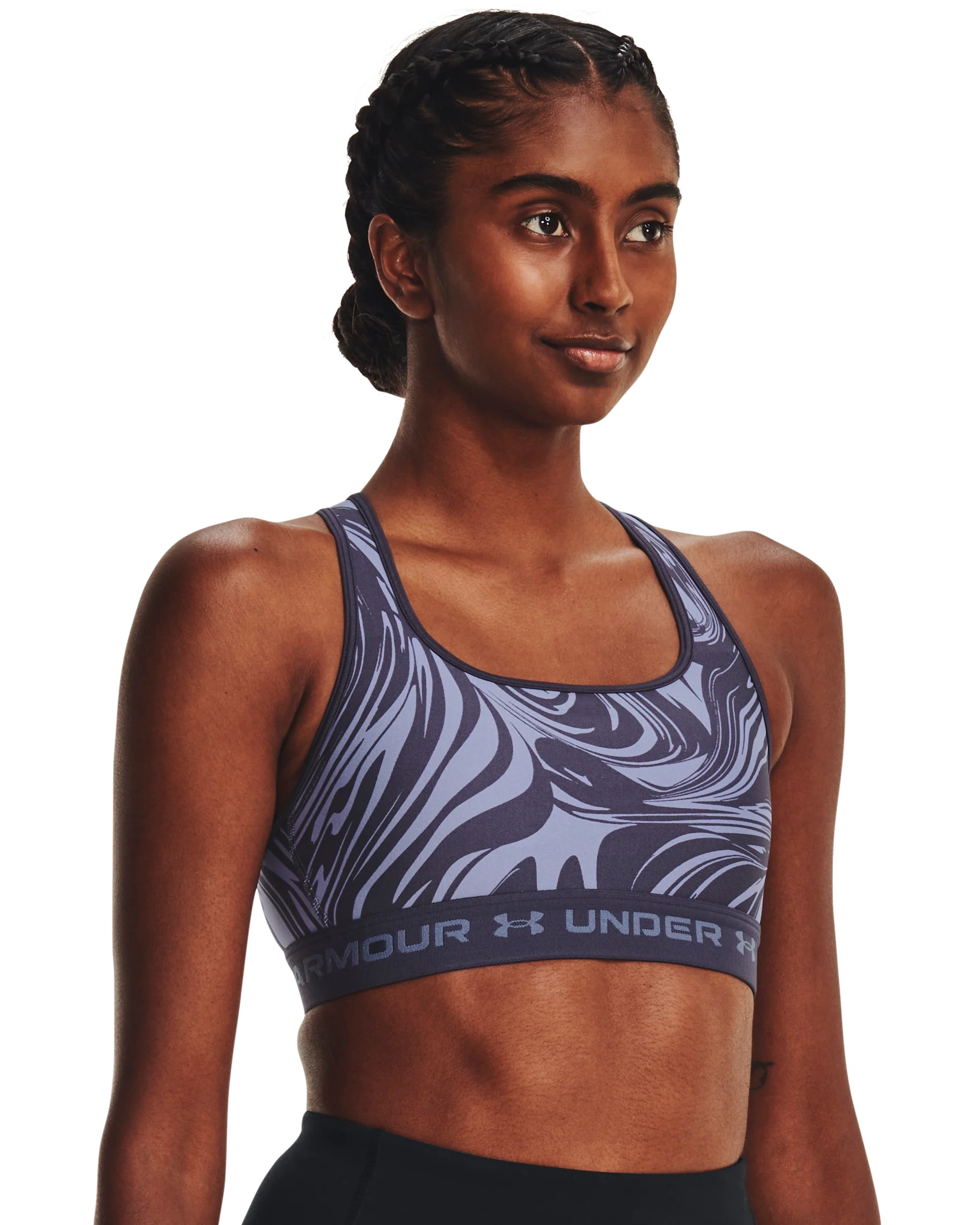 Women's Armour® Mid Crossback Print Sports Bra - Image 14