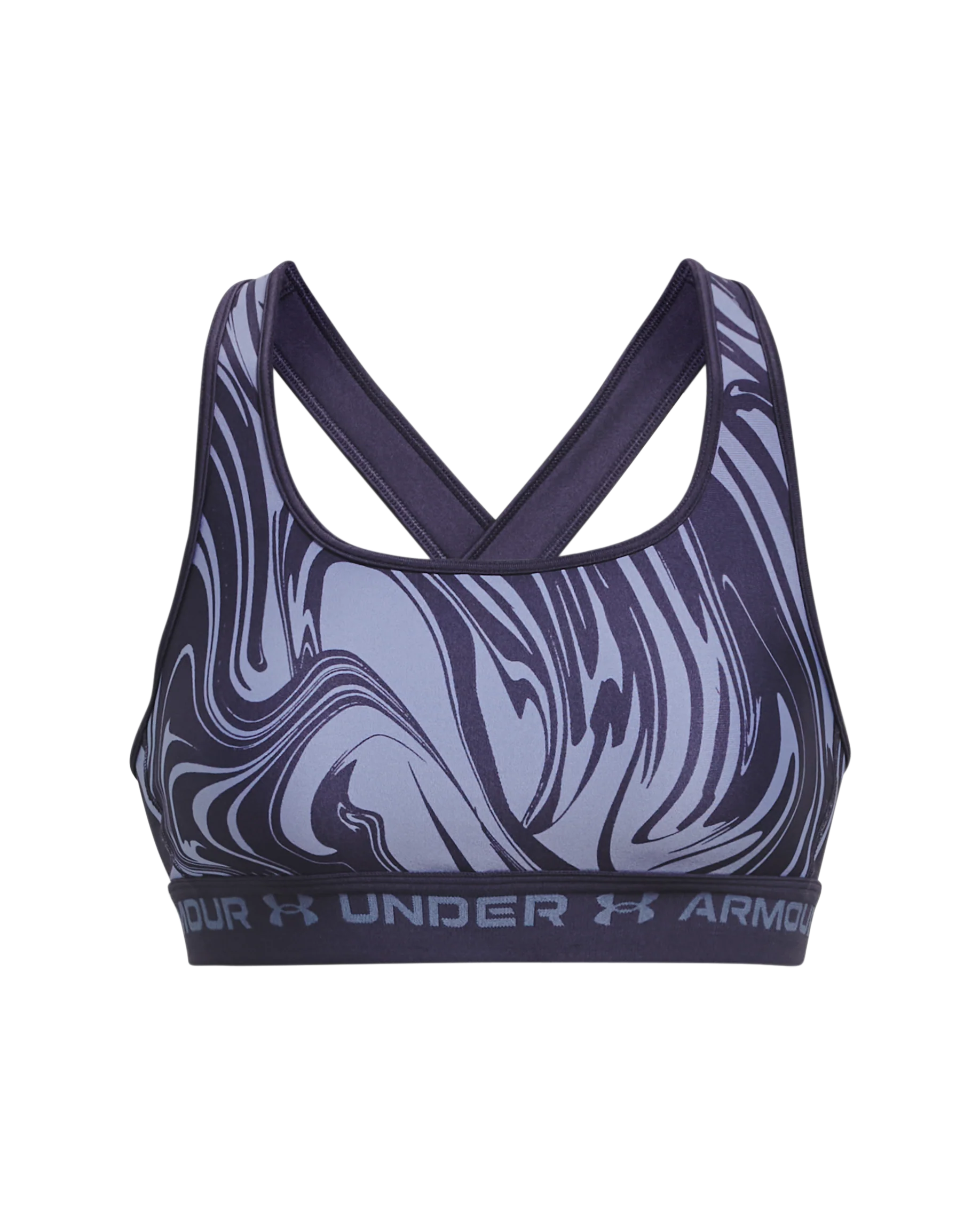 Women's Armour® Mid Crossback Print Sports Bra - Image 3