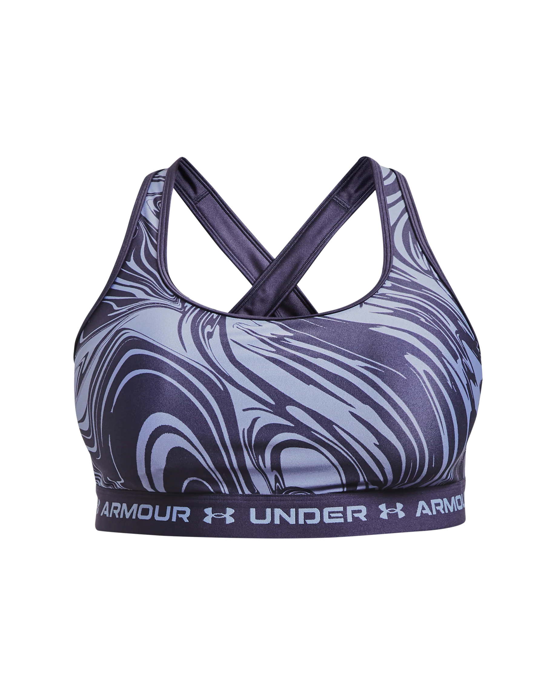 Women's Armour® Mid Crossback Print Sports Bra - Image 3