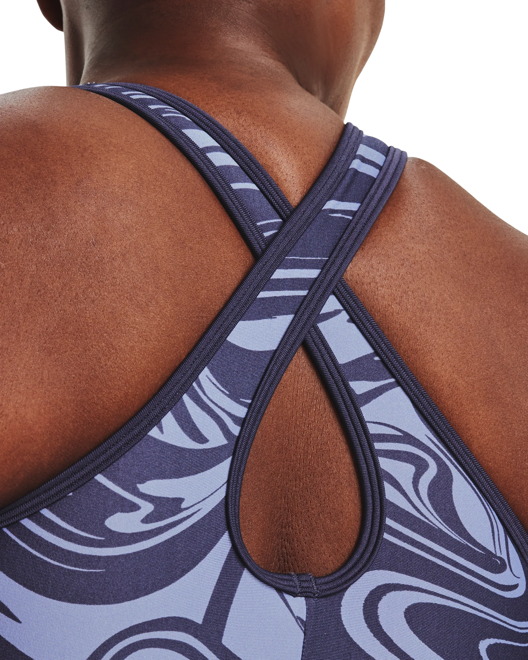 Women's Armour® Mid Crossback Print Sports Bra - Image 5