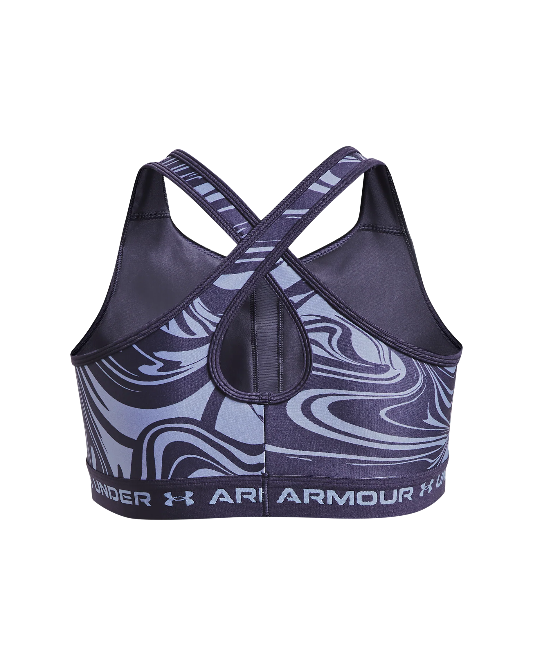Women's Armour® Mid Crossback Print Sports Bra - Image 6